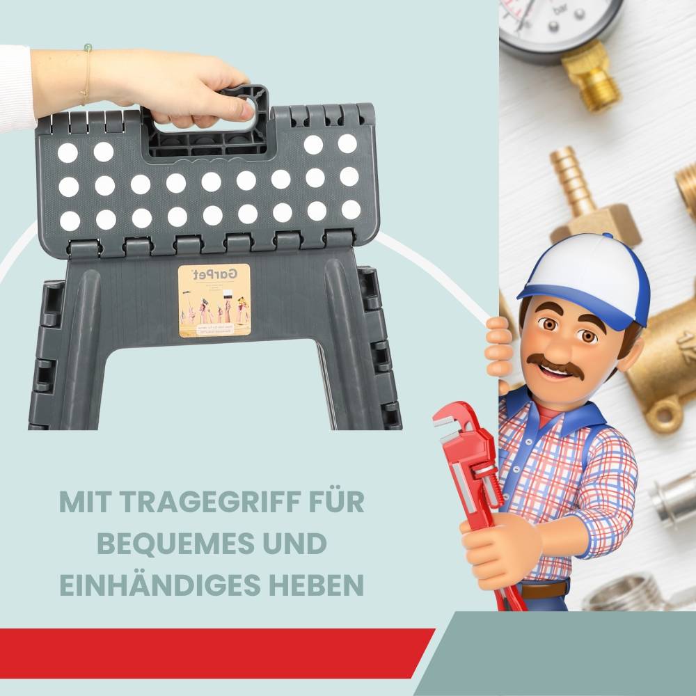 2x Klapphocker Hocker Faltbar Ultraleicht Falthocker Tritthocker Faltbar Aufstiegshilfe Pferd Camping Klapptritt Angelhocker Plastik