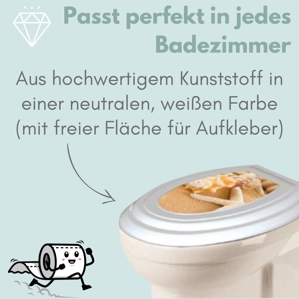 2x Universal Toilettendeckel weiß Klodeckel Klobrille Wc Sitz Klositz Klo Deckel Toilettensitz Toilettenbrille