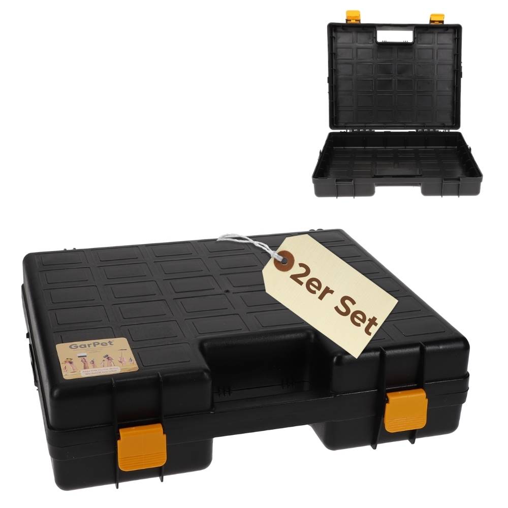 2x Maschinenkoffer leer Werkzeugaufbewahrung Universal Werkzeugkoffer für Elektrowerkzeuge Werkzeug Geräte Koffer Toolbox