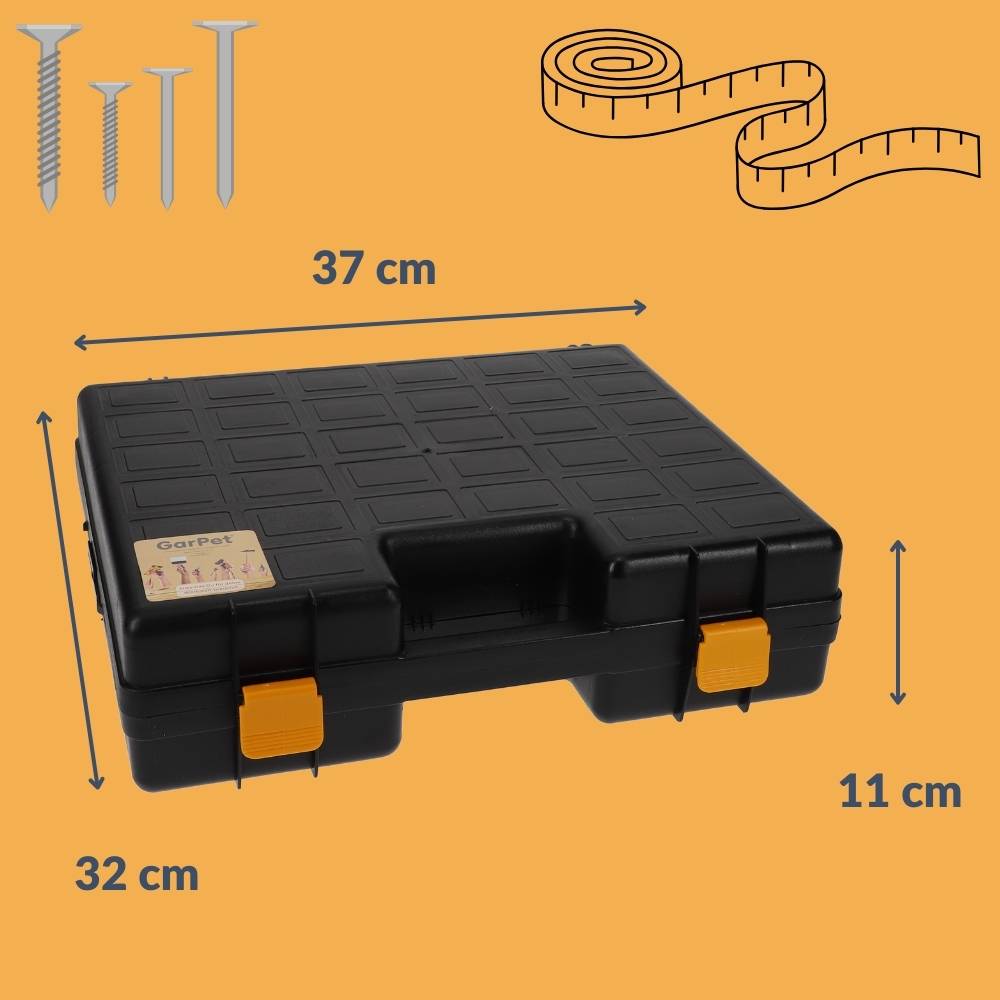 2x Maschinenkoffer leer Werkzeugaufbewahrung Universal Werkzeugkoffer für Elektrowerkzeuge Werkzeug Geräte Koffer Toolbox