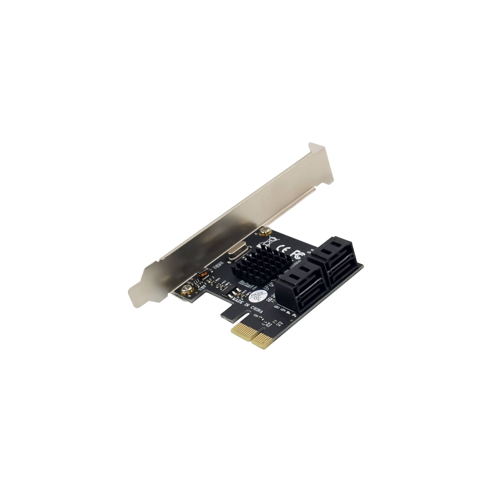 INLINE - Schnittstellenkarte - 4x SATA 6Gb/s - mit 4x SATA - PCIe 2.0 (PCI-Express)