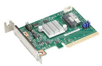 SUPERMICRO - 2-port NVMe HBA AOC-SLG4-2E4T-O - USED - NVMe