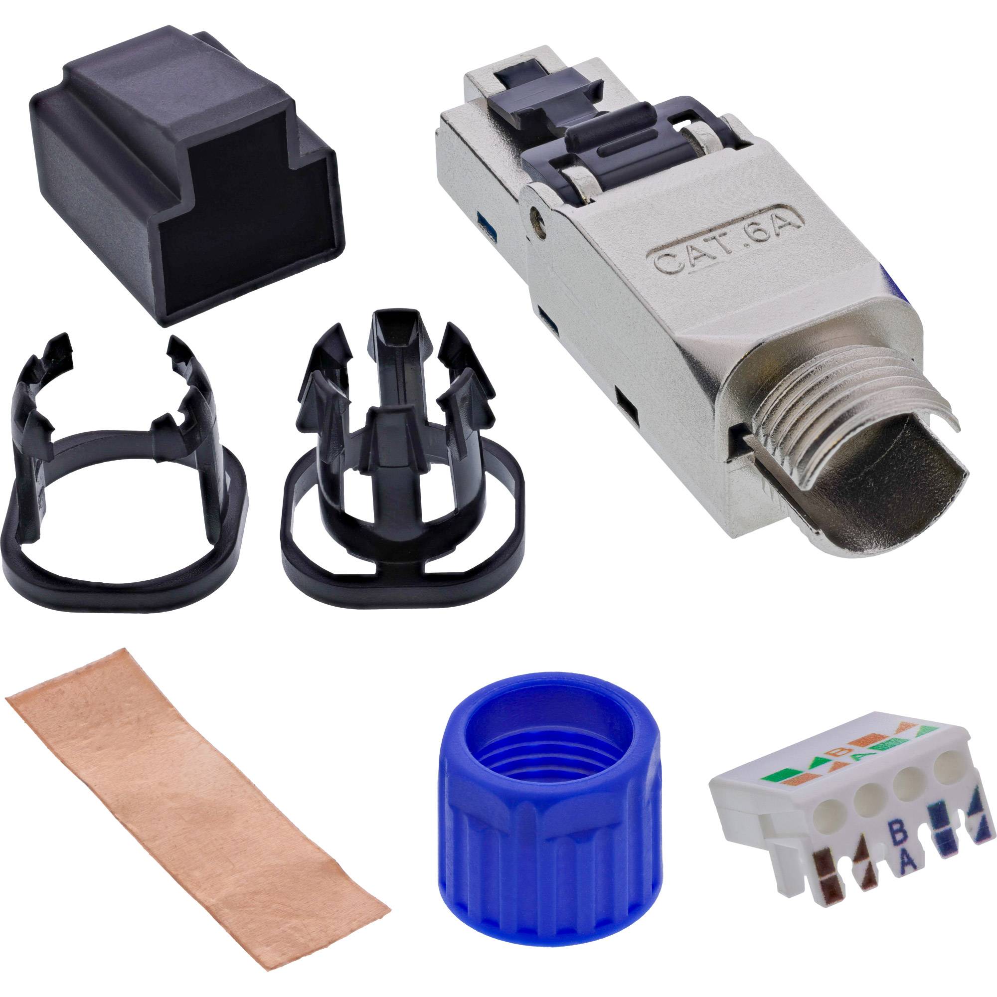 INLINE - RJ45 Stecker Cat.6A 500MHz - feldkonfektionierbar - geschirmt