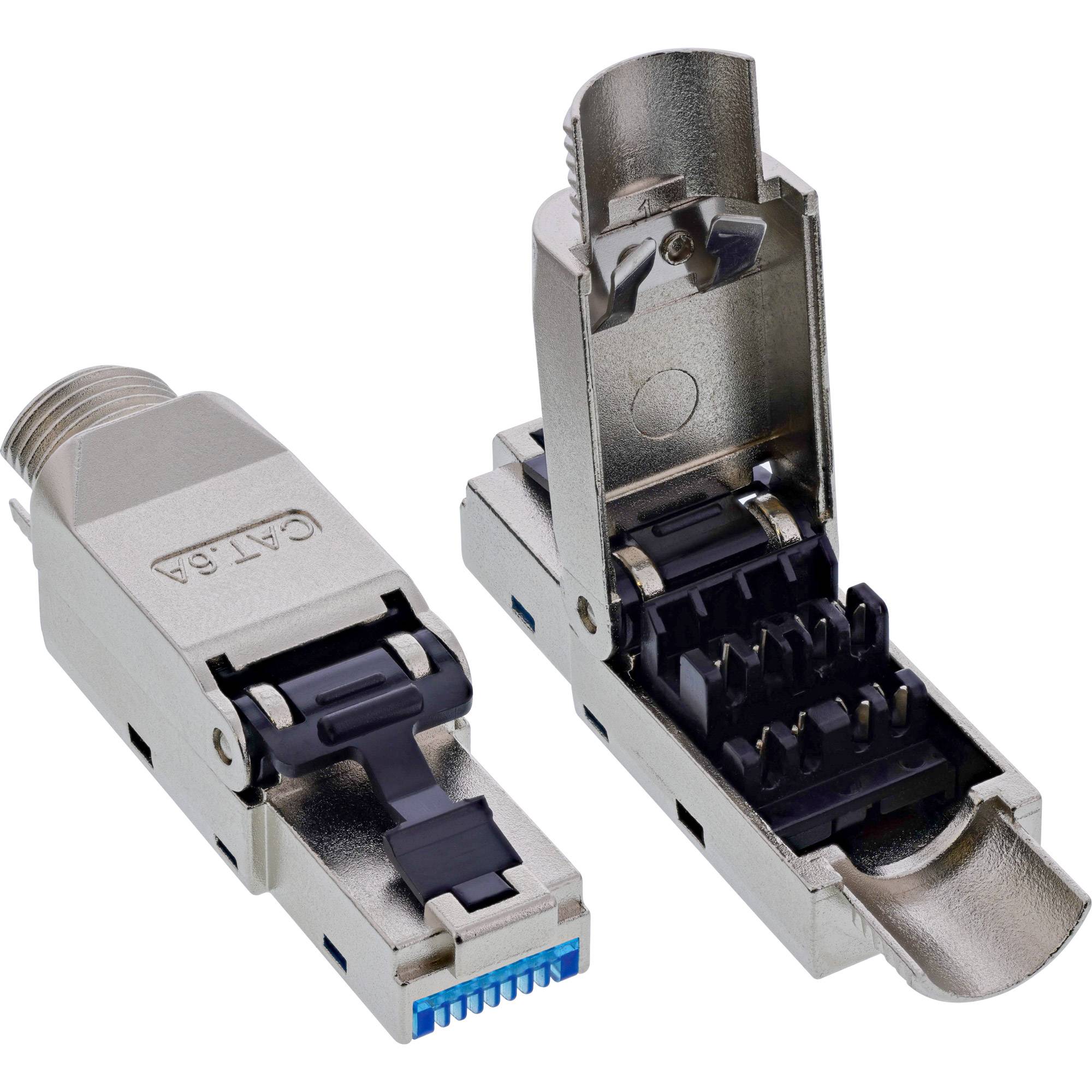 InLine RJ45 Stecker Cat.6A 500MHz - feldkonfektionierbar - geschirmt -