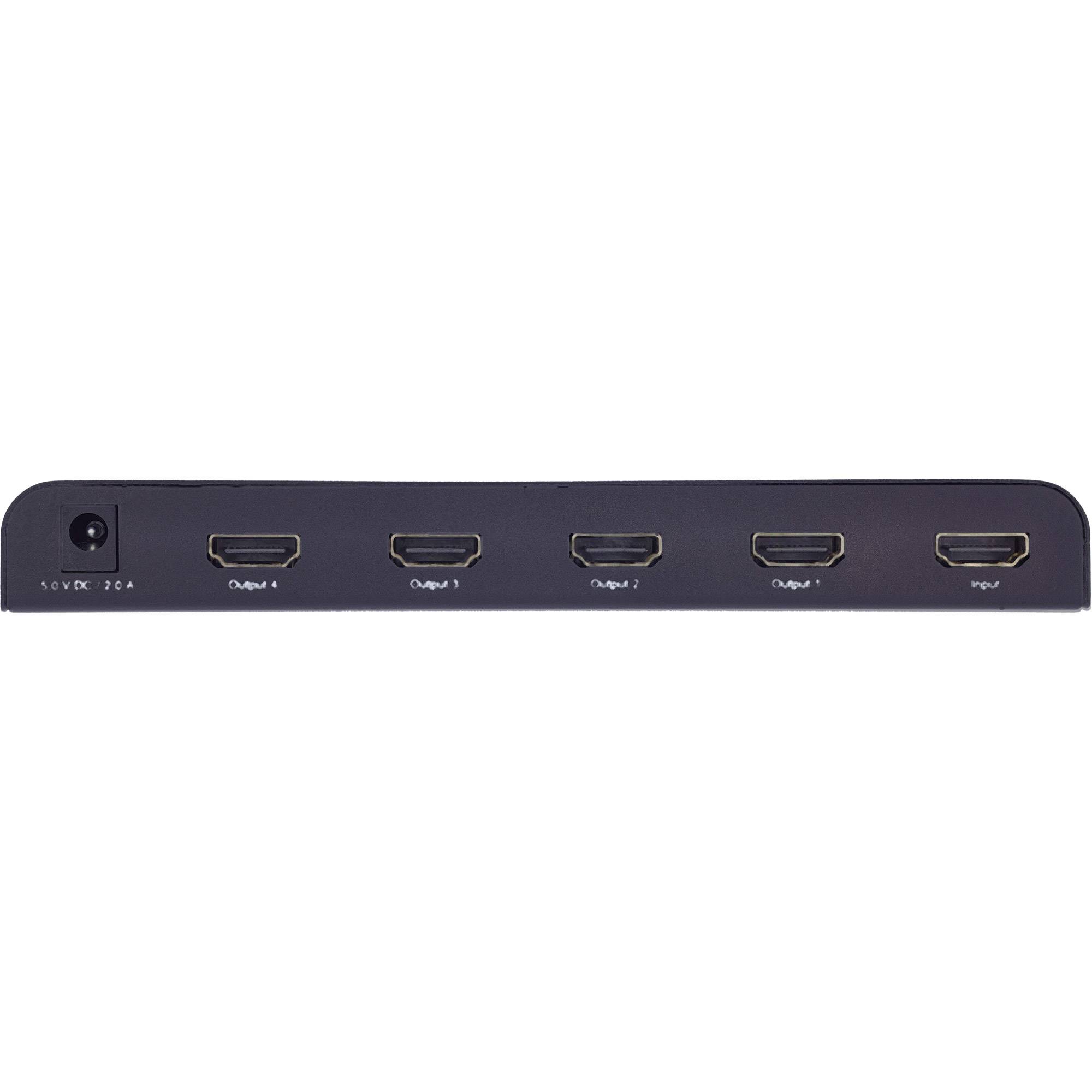 InLine HDMI Splitter/Verteiler - 4-fach - 4K2K@60Hz kompatibel4 x HDMI - Desktop