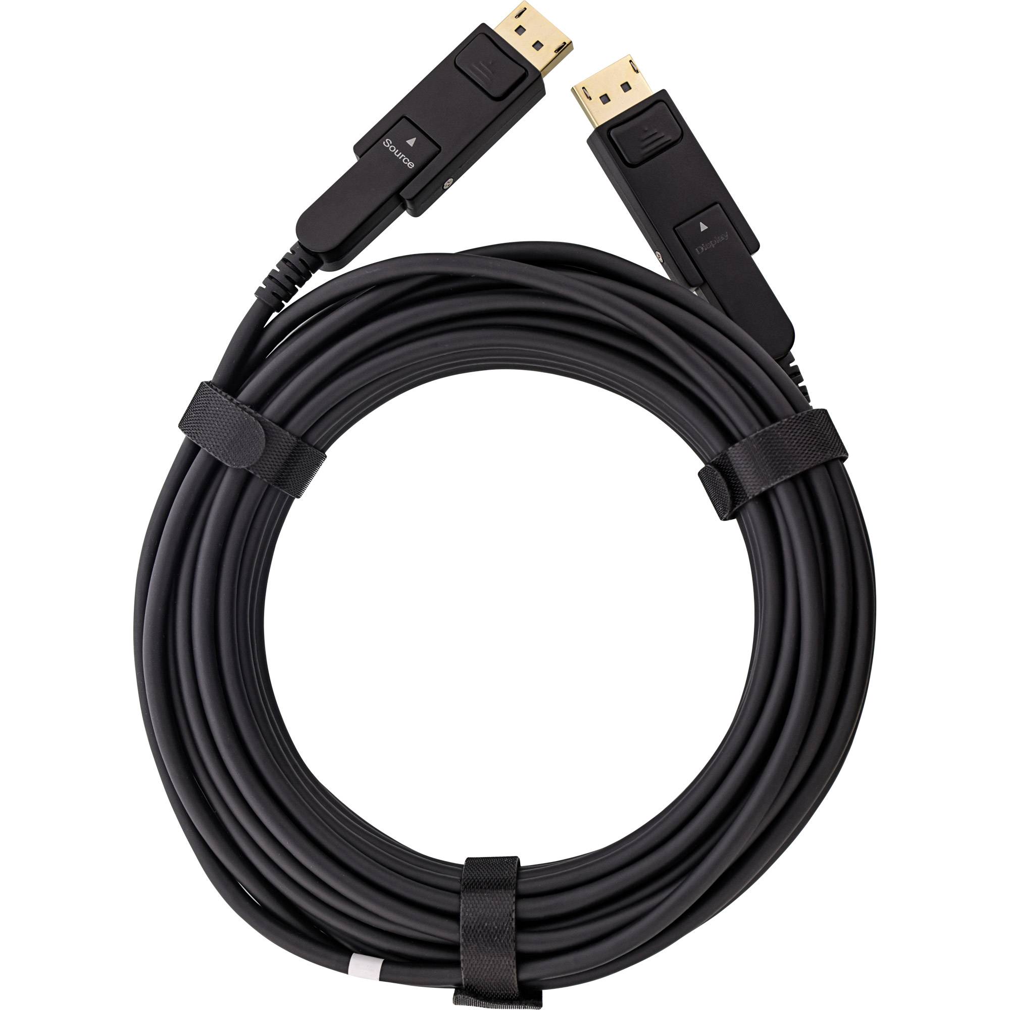 INLINE - DisplayPort 1.4 AOC Kabel - 8K4K - DisplayPort Stecker abnehmbar - 10m