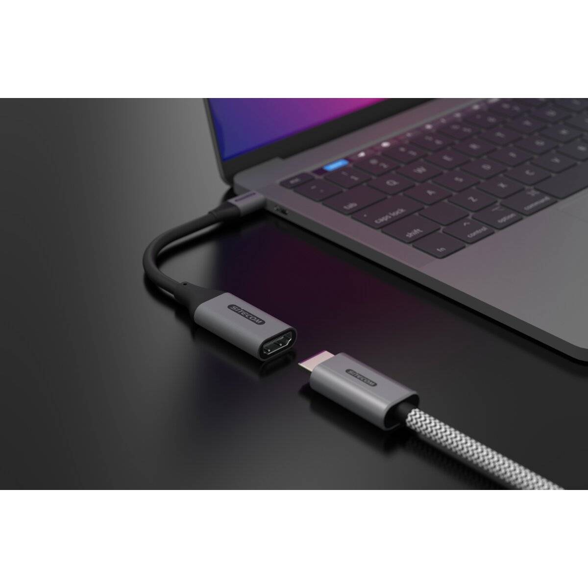Sitecom USB-C-zu-HDMI-2.0-Adapter, 15?cm, 4K 60?Hz