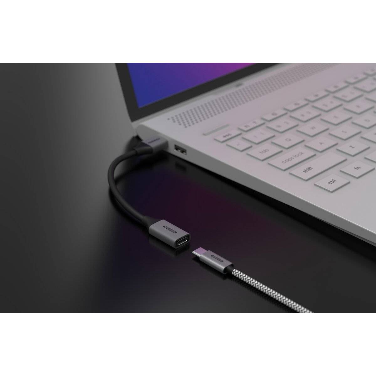 USB-A-zu-USB-C-Adapter mit Kabel (15?cm, 5 Gbit/s)