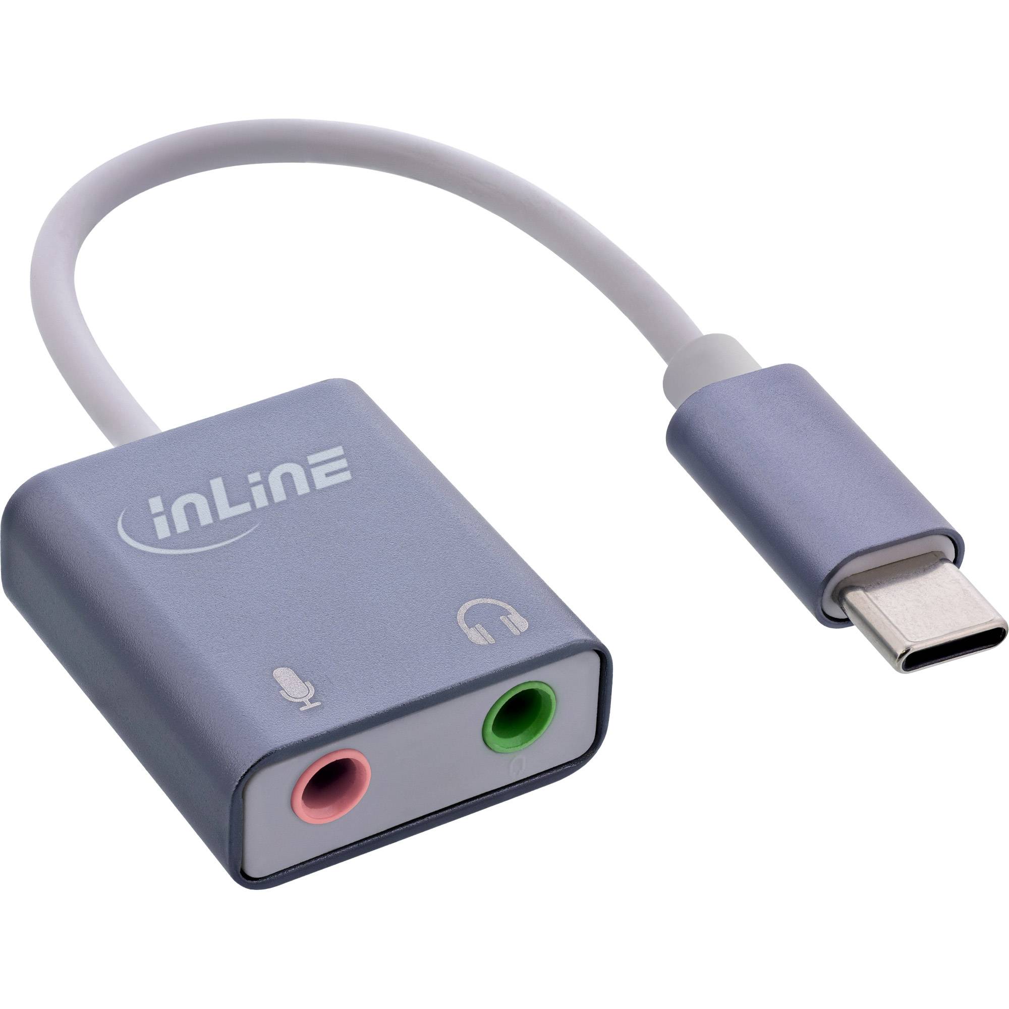INLINE - USB Audio Soundadapter - USB-C Kabel