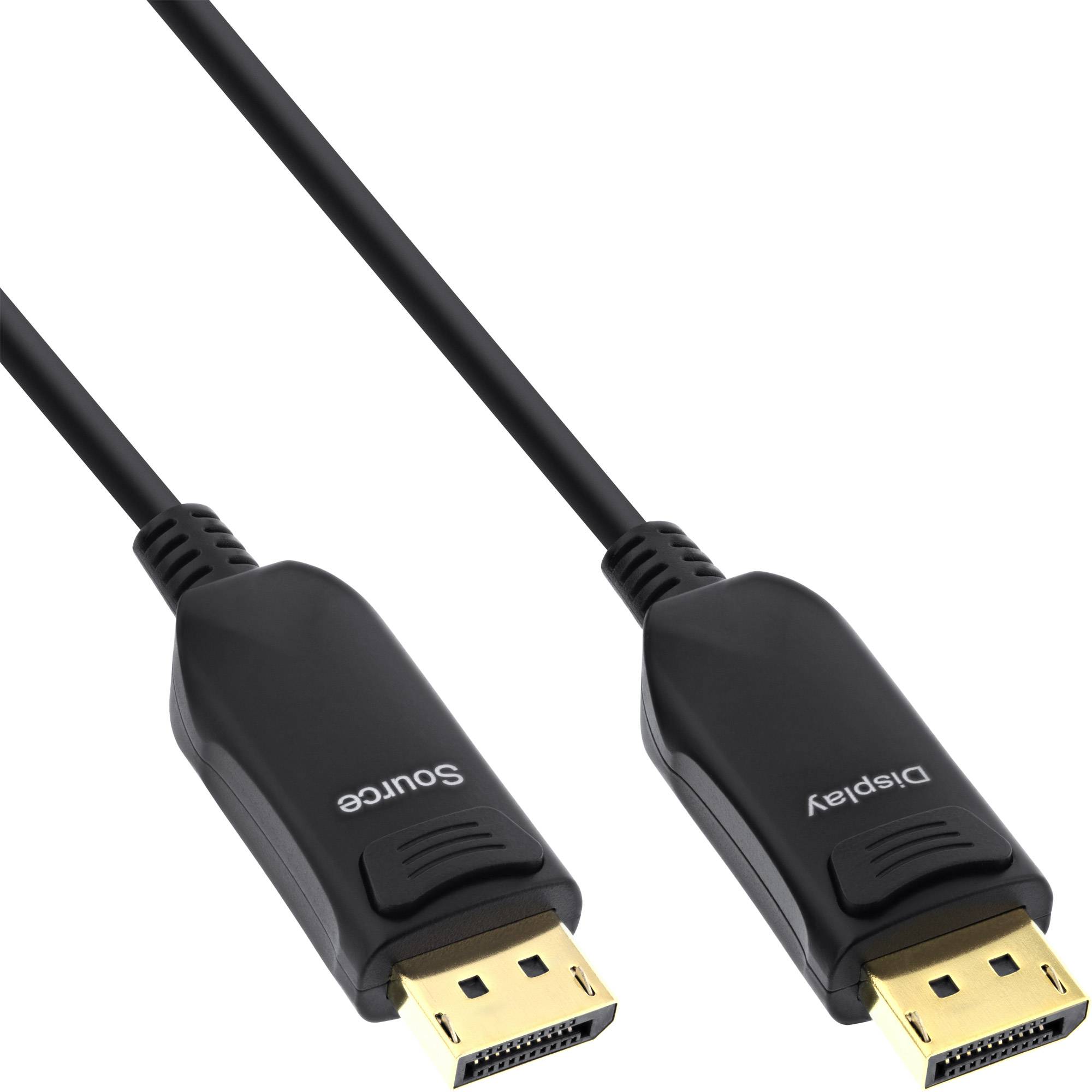 INLINE - DisplayPort 1.4 AOC Kabel - 8K4K - schwarz - 40m
