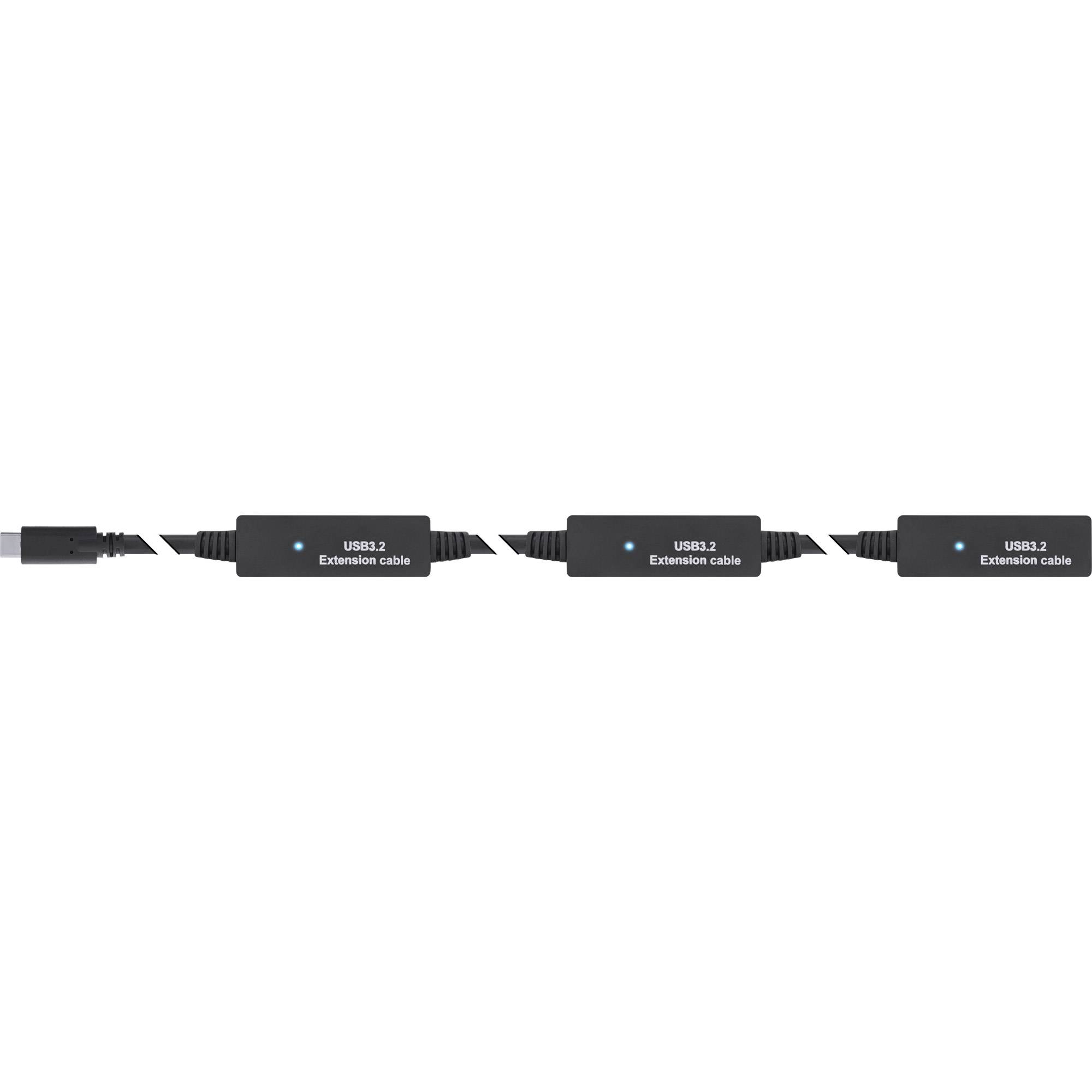 InLine USB 3.2 Gen.1 Aktiv-Verlängerung USB-C Stecker an Buchse 10m Kabel Digital/Daten Verlängerungskabel 10 m