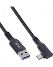 InLine USB 3.2 Gen.1 Kabel USB-C St gewinkelt USB-A für VR schwarz 5m Digital/Daten Strom/Netzteil 5 m