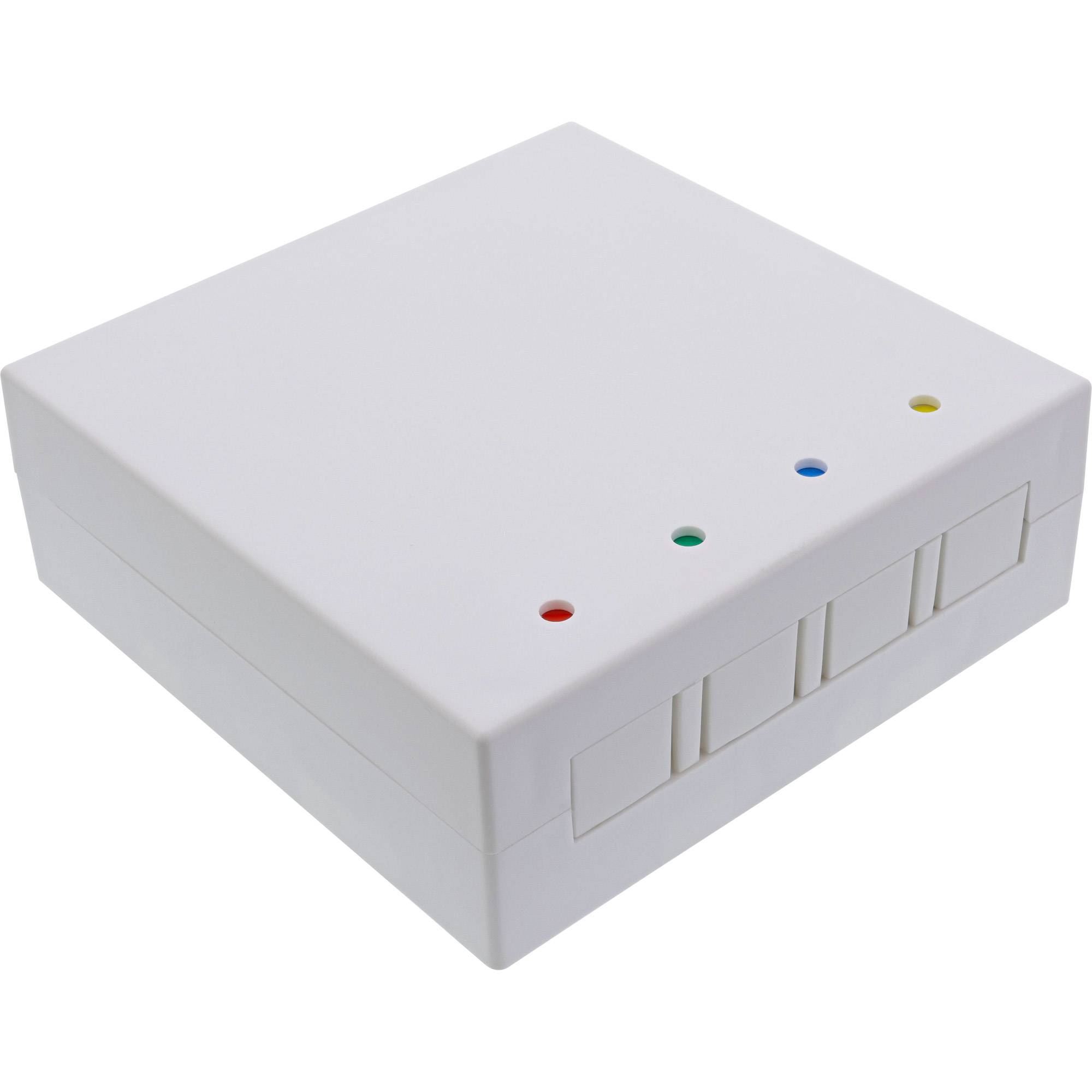 INLINE - FTTH Leerbox für bis zu 4x LC Duplex / 4x SC Simplex - Aufputz 80mm weiß