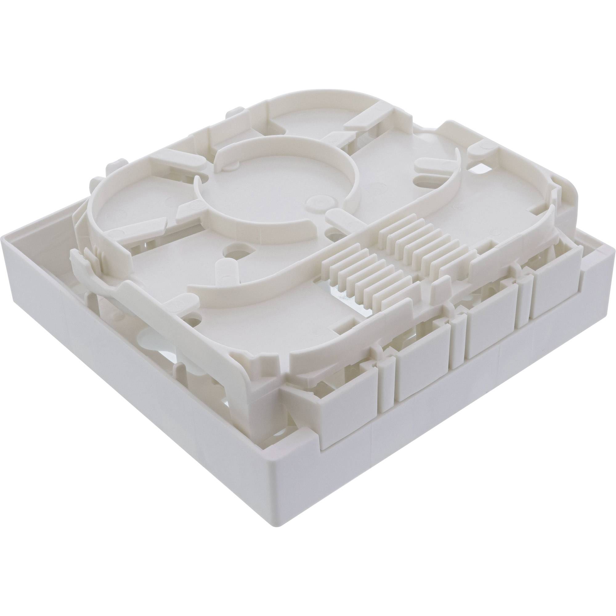 InLine FTTH Leerbox für bis zu 4x LC Duplex / 4x SC Simplex - Aufputz 80mm