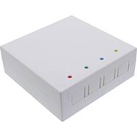 INLINE - FTTH Leerbox für bis zu 4x LC Duplex / 4x SC Simplex - Aufputz 80mm weiß