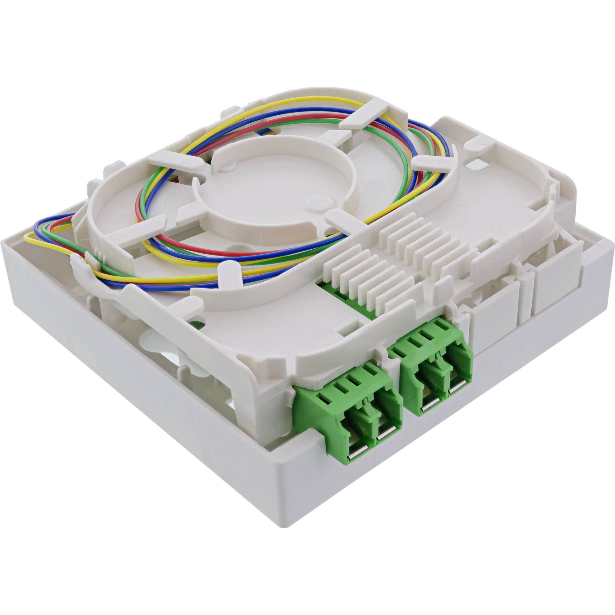 INLINE - FTTH Verlängerungsbox vorkonfektioniert 4x LC/APC 9/125µm 50m