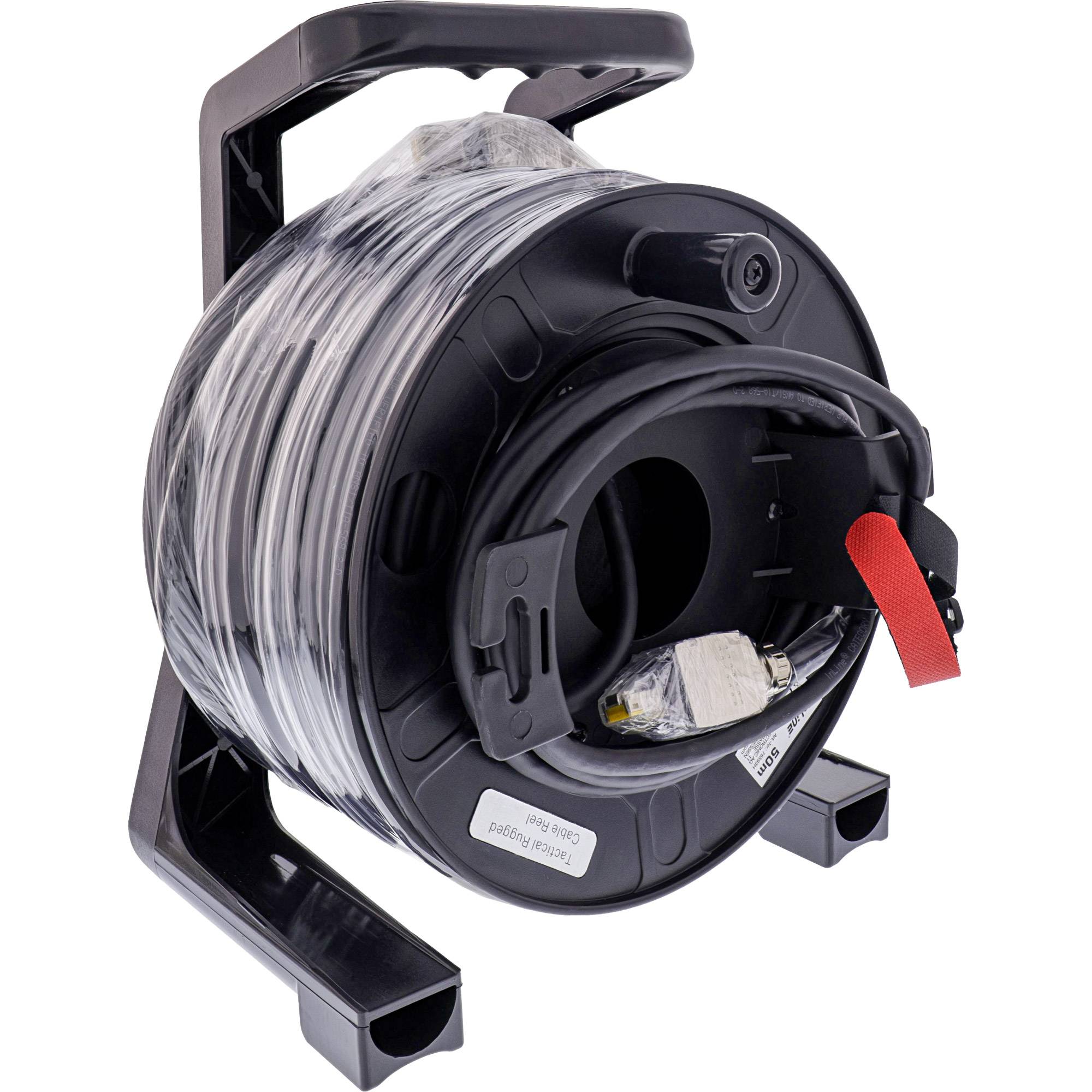 INLINE - Netzwerk-Kabeltrommel IP67 Outdoor PUR Harting - Cat.6A S/FTP - 50m