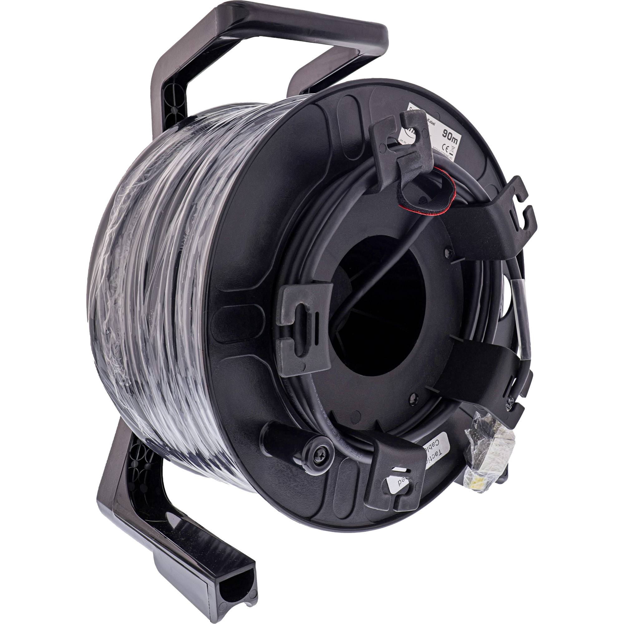 INLINE - Netzwerk-Kabeltrommel IP67 Outdoor PUR Harting - Cat.6A S/FTP - 90m