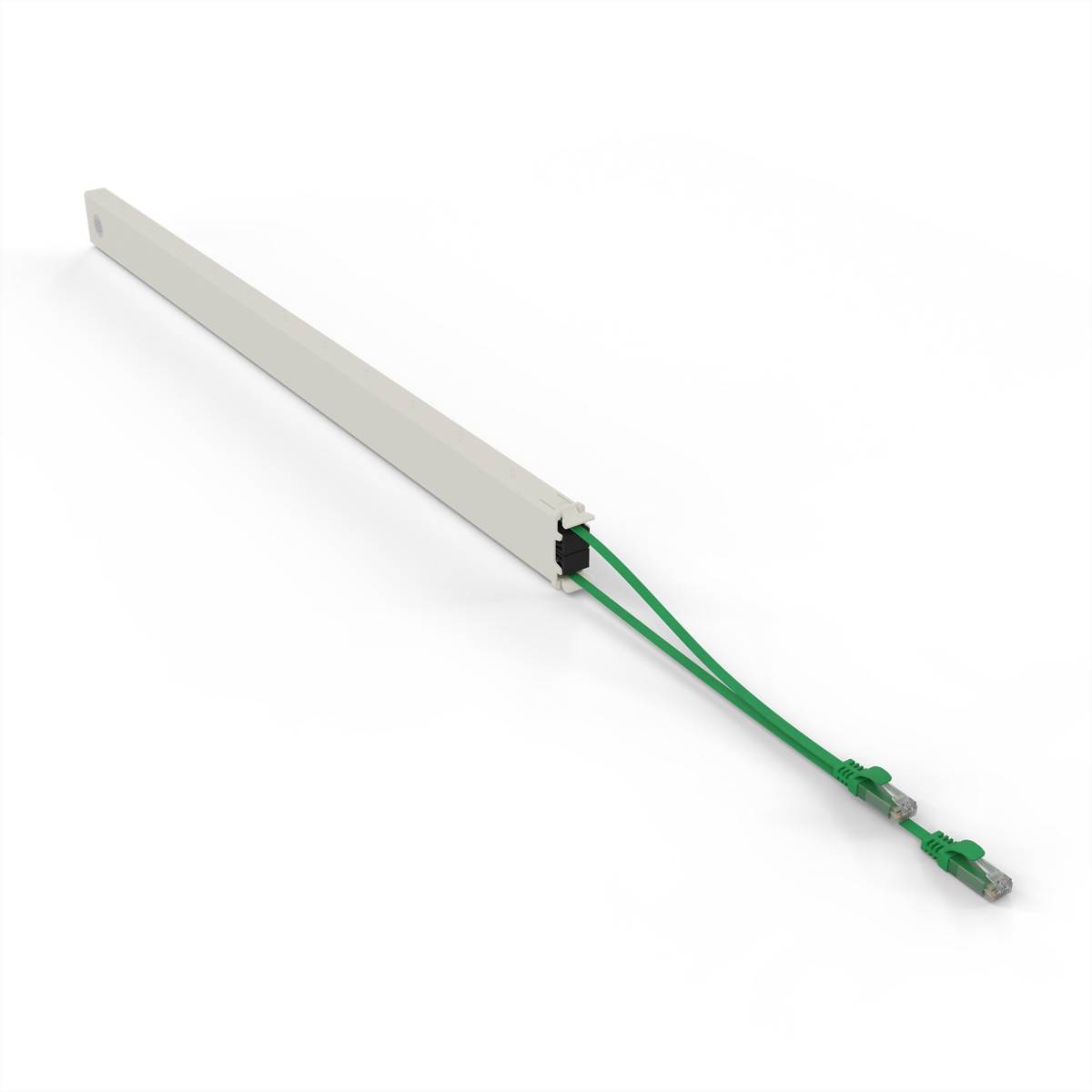 patchbox.one Kassette 46RU UTP grün Cat.6a 2,5m