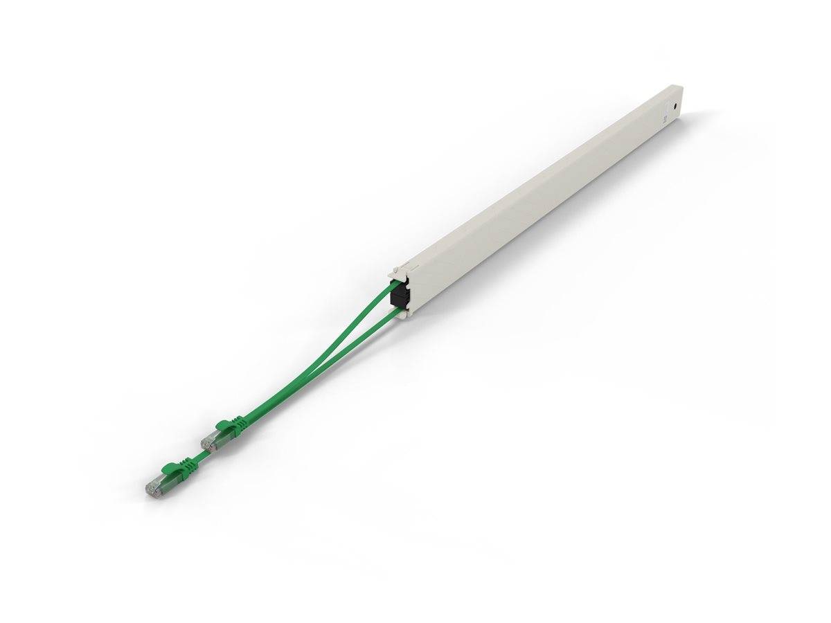 PATCHBOX patchbox.one - Kupferkassette - einziehbarCAT 6a - UTP - grün