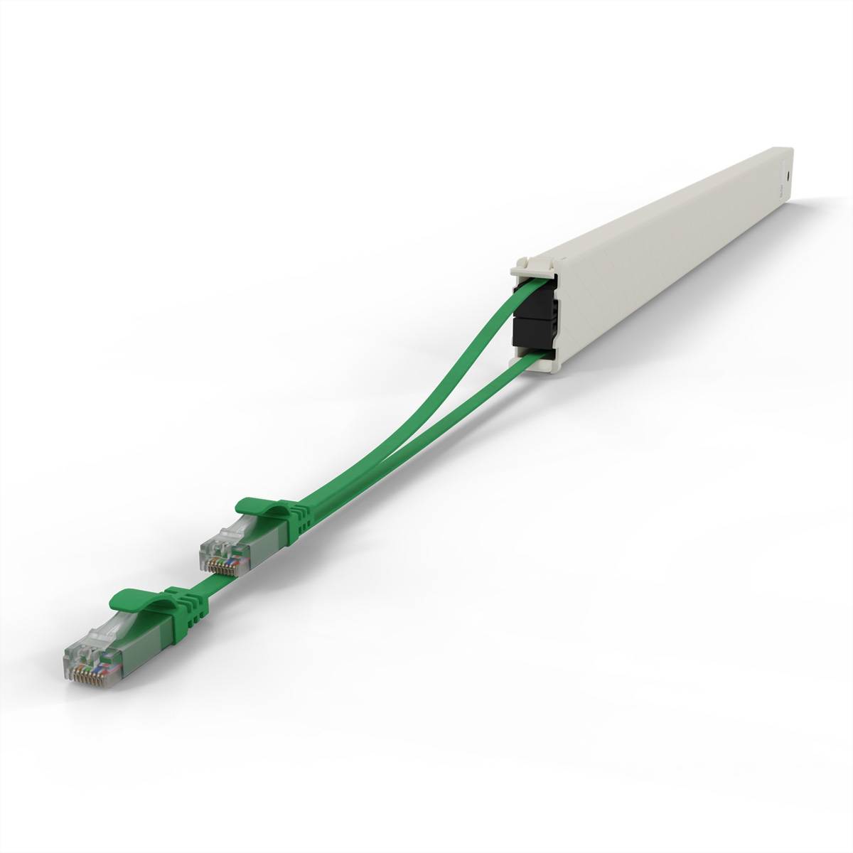 patchbox.one Kassette 46RU UTP grün Cat.6a 2,5m
