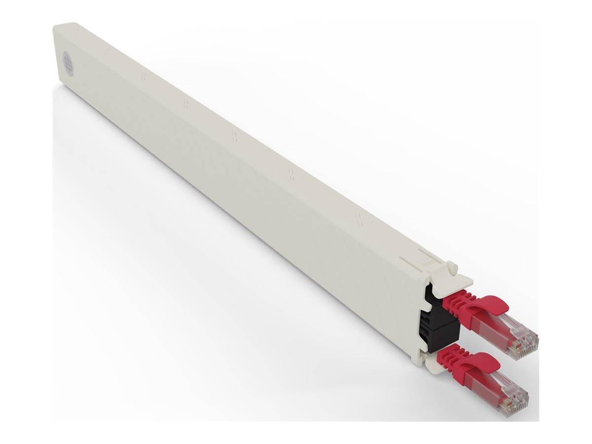 PATCHBOX patchbox.one - Kupferkassette - einziehbarCAT 6a - UTP - Rot