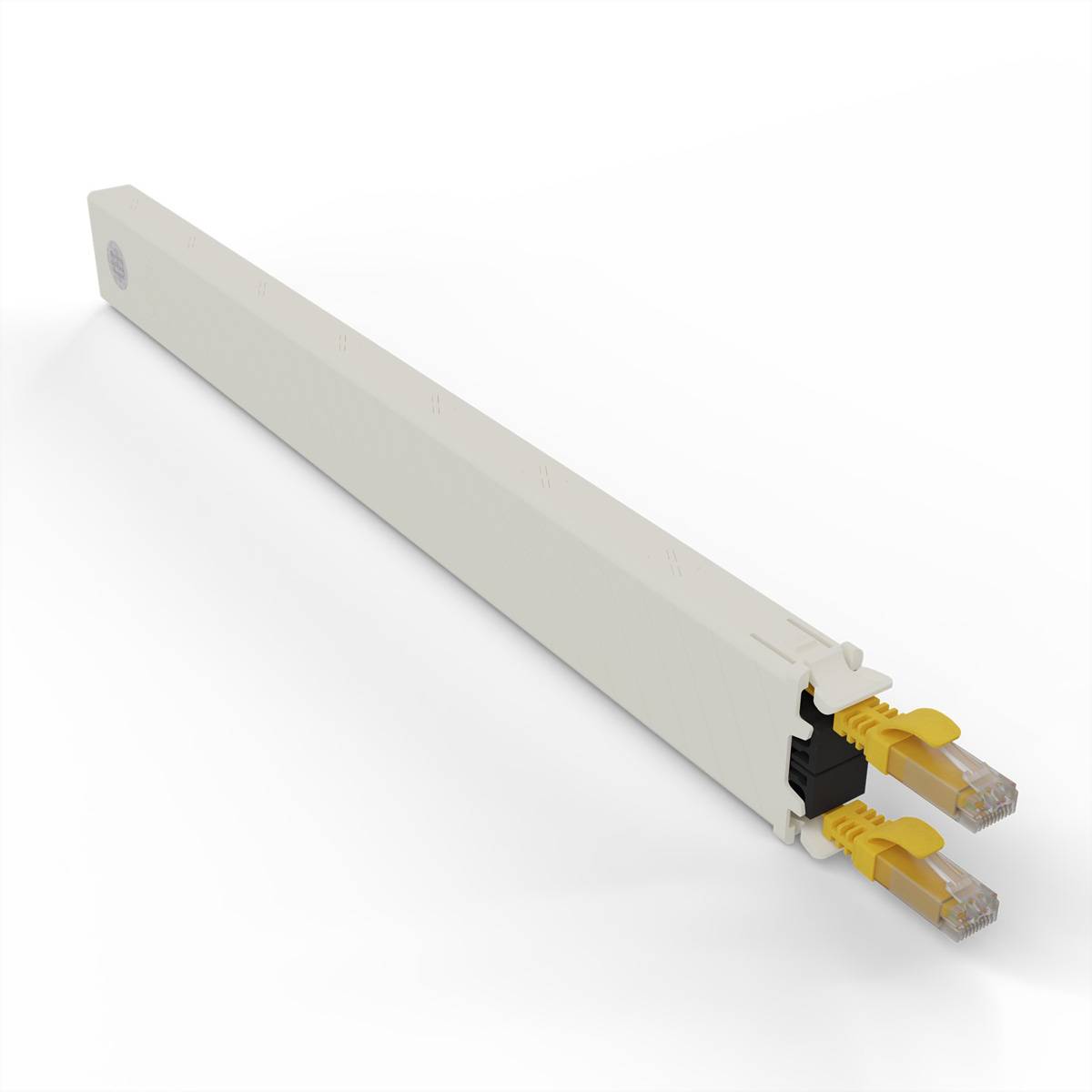 patchbox.one Kassette 30RU UTP gelb Cat.6a 1,8m