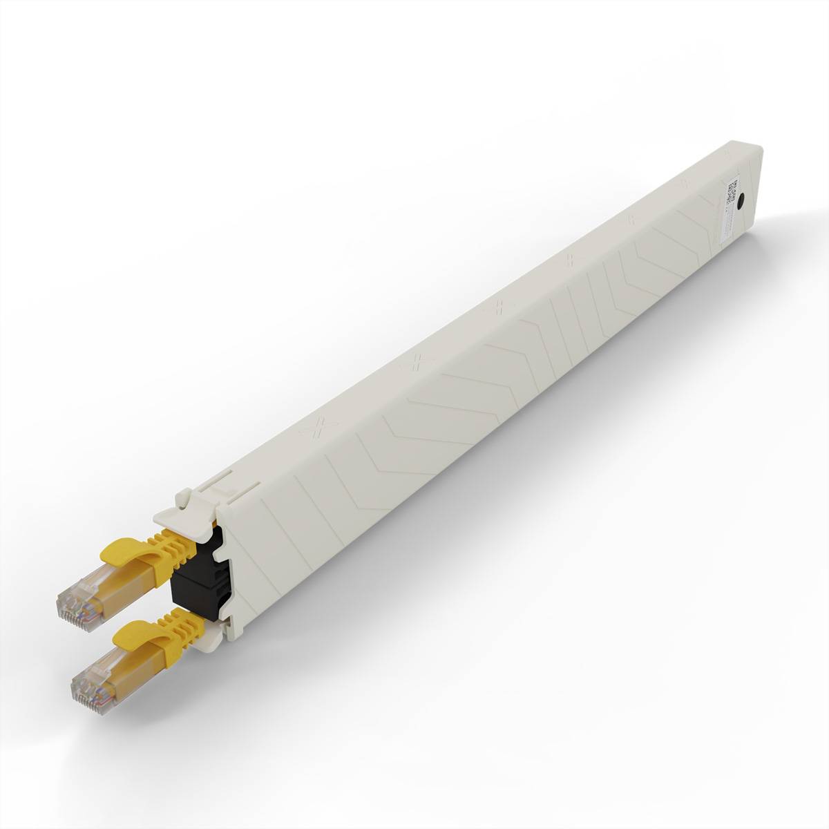 patchbox.one Kassette 30RU UTP gelb Cat.6a 1,8m