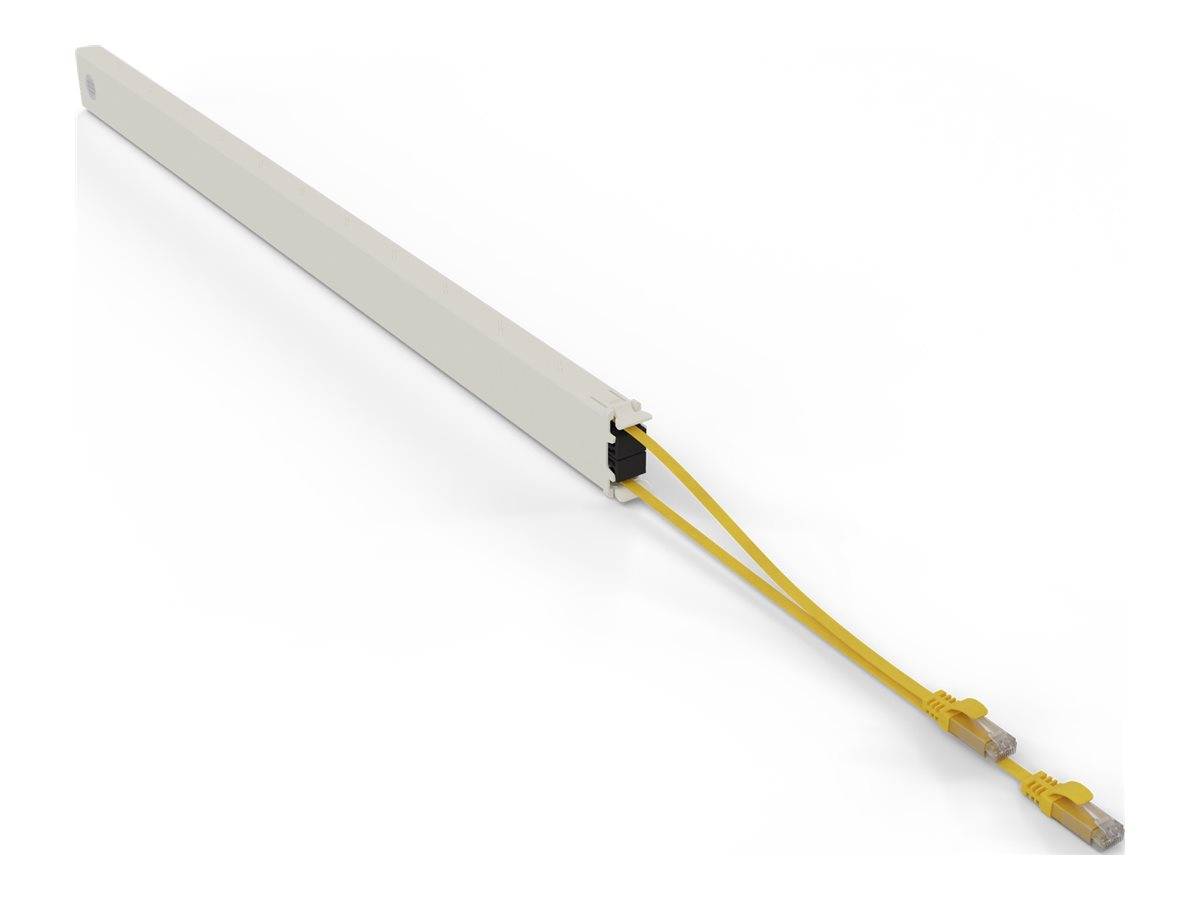 PATCHBOX patchbox.one - Kupferkassette - einziehbarCAT 6a - UTP - Gelb
