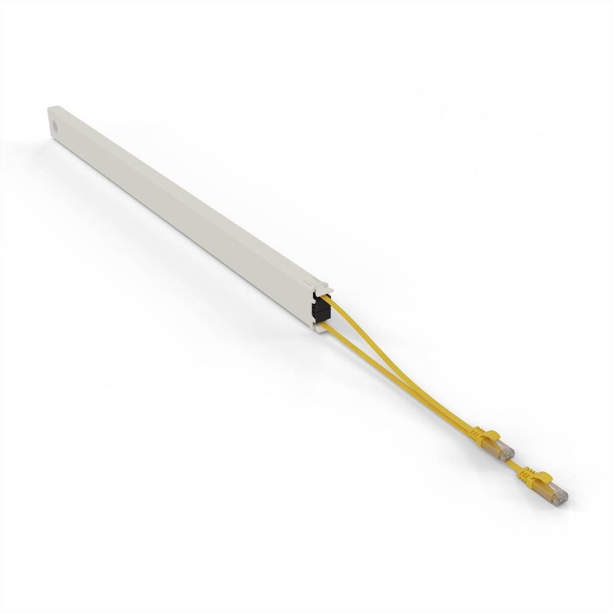 patchbox.one Kassette 46RU UTP gelb Cat.6a 2,5m