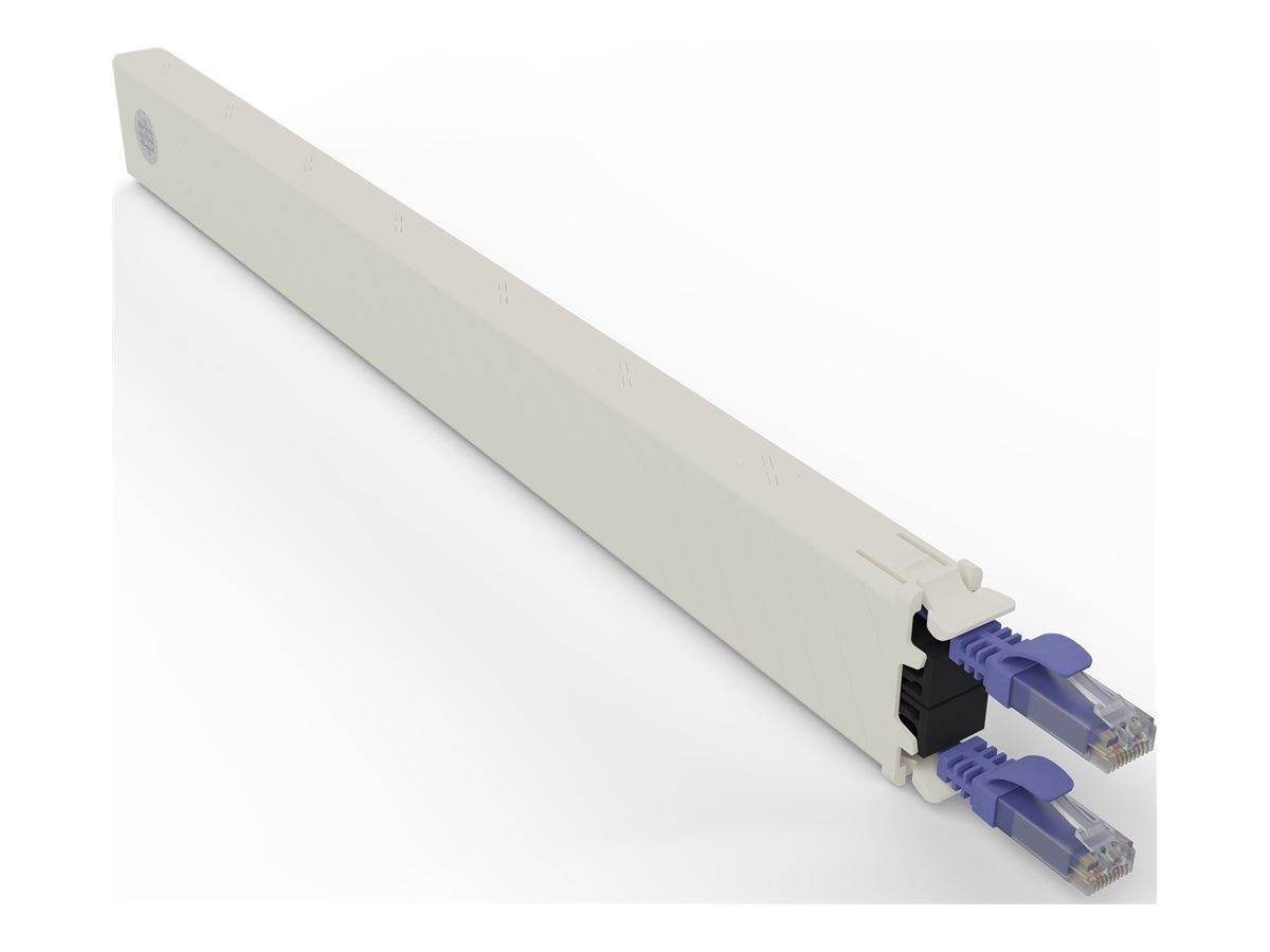 PATCHBOX patchbox.one - Kupferkassette - einziehbarCAT 6a - UTP - violett