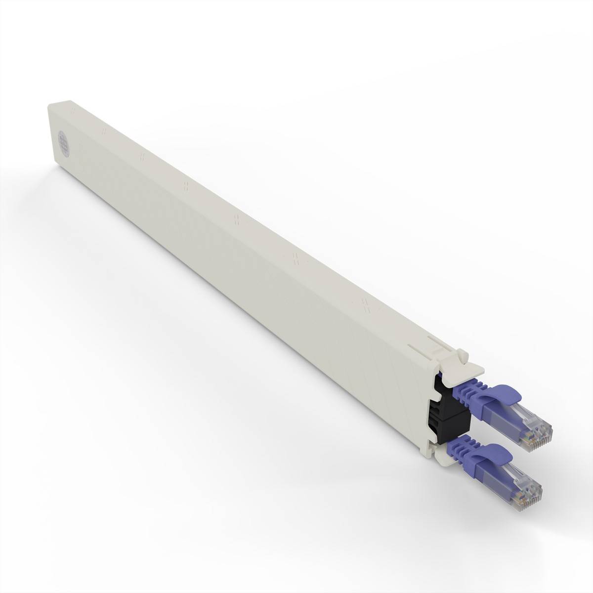 patchbox.one Kassette 8RU UTP violett Cat.6a 0,8m
