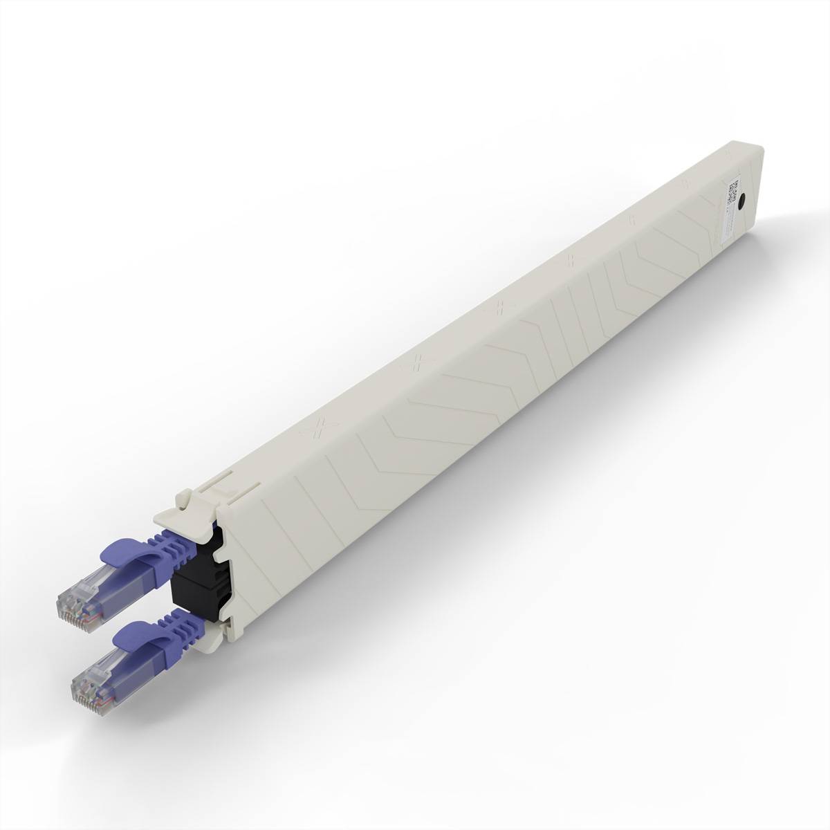 patchbox.one Kassette 8RU UTP violett Cat.6a 0,8m