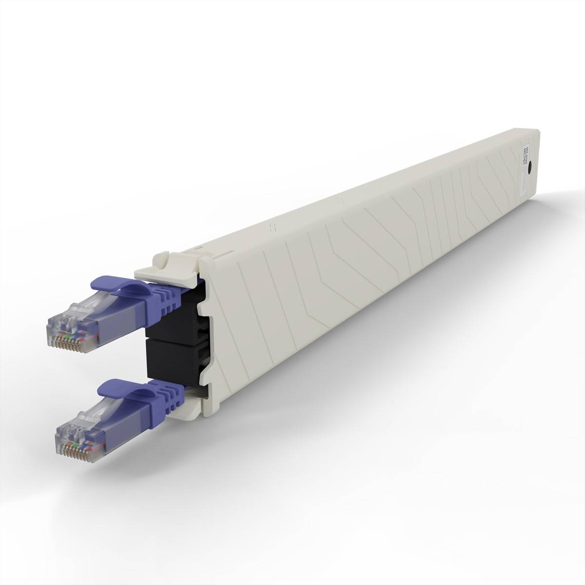 patchbox.one Kassette 8RU UTP violett Cat.6a 0,8m