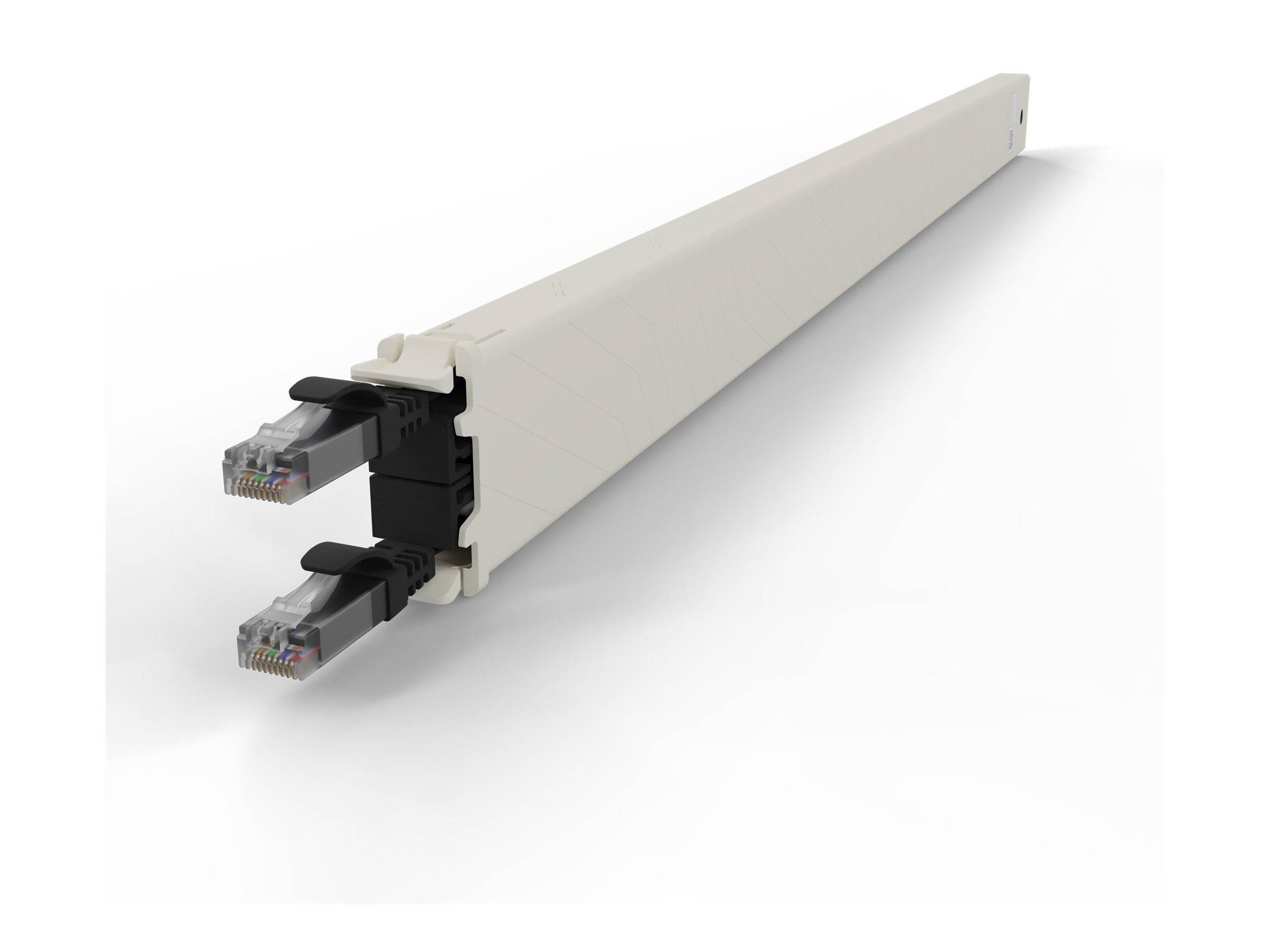 PATCHBOX patchbox.one - Kupferkassette - einziehbarCAT 6a - UTP - Schwarz