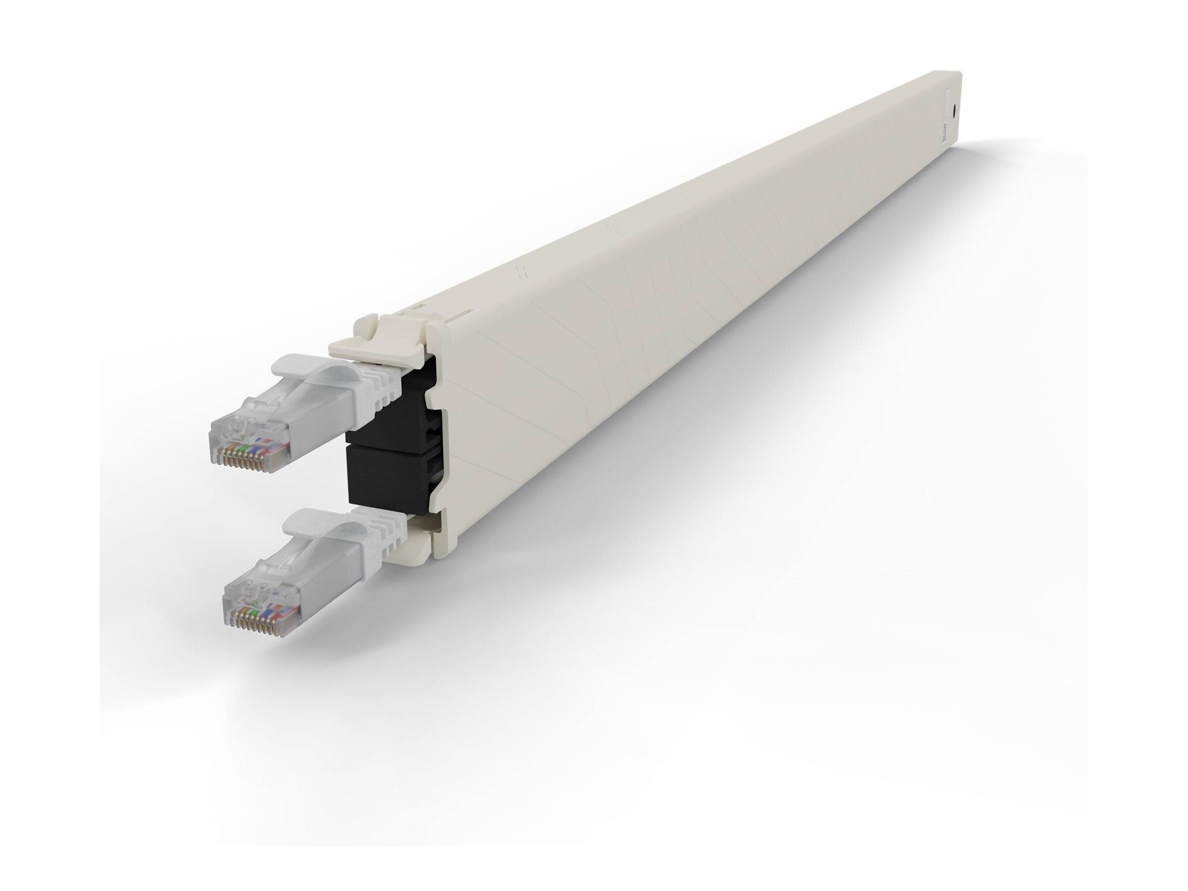 PATCHBOX patchbox.one - Kupferkassette - einziehbarCAT 6a - UTP - weiß