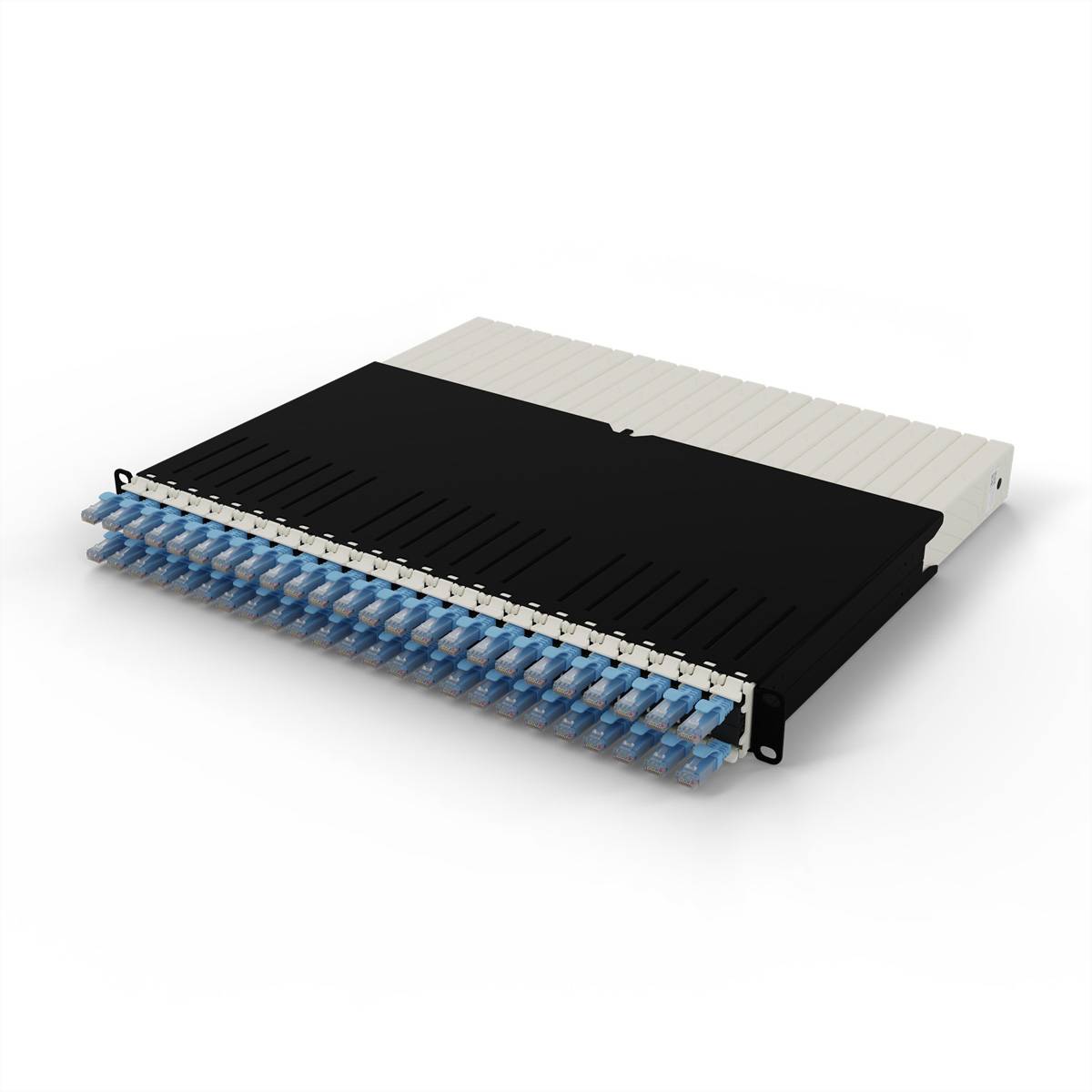 patchbox.one 8RU UTP blau Cat.6a 0,8m