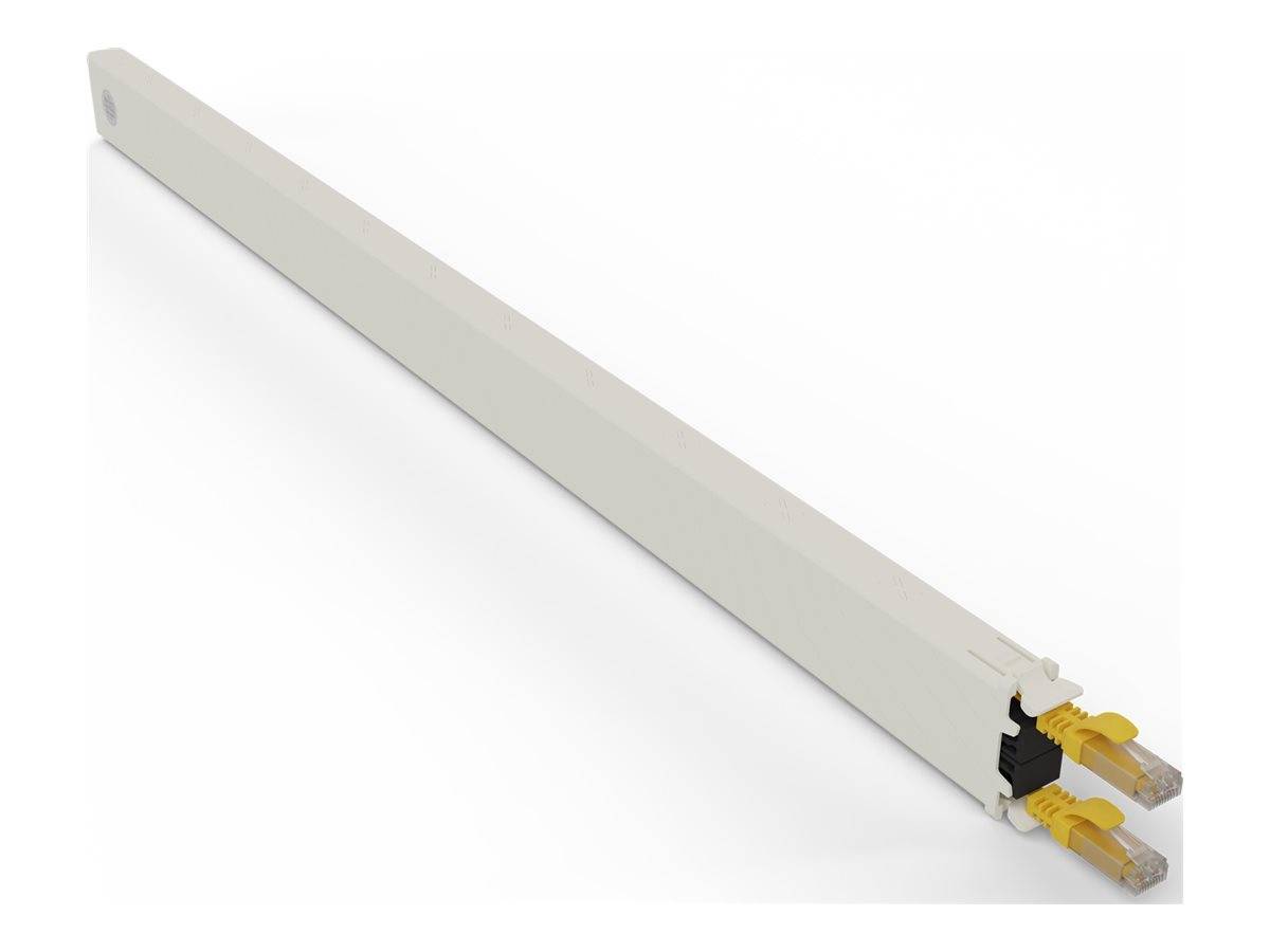 PATCHBOX patchbox.one - Kupferkassette - einziehbarCAT 6a - UTP - Gelb