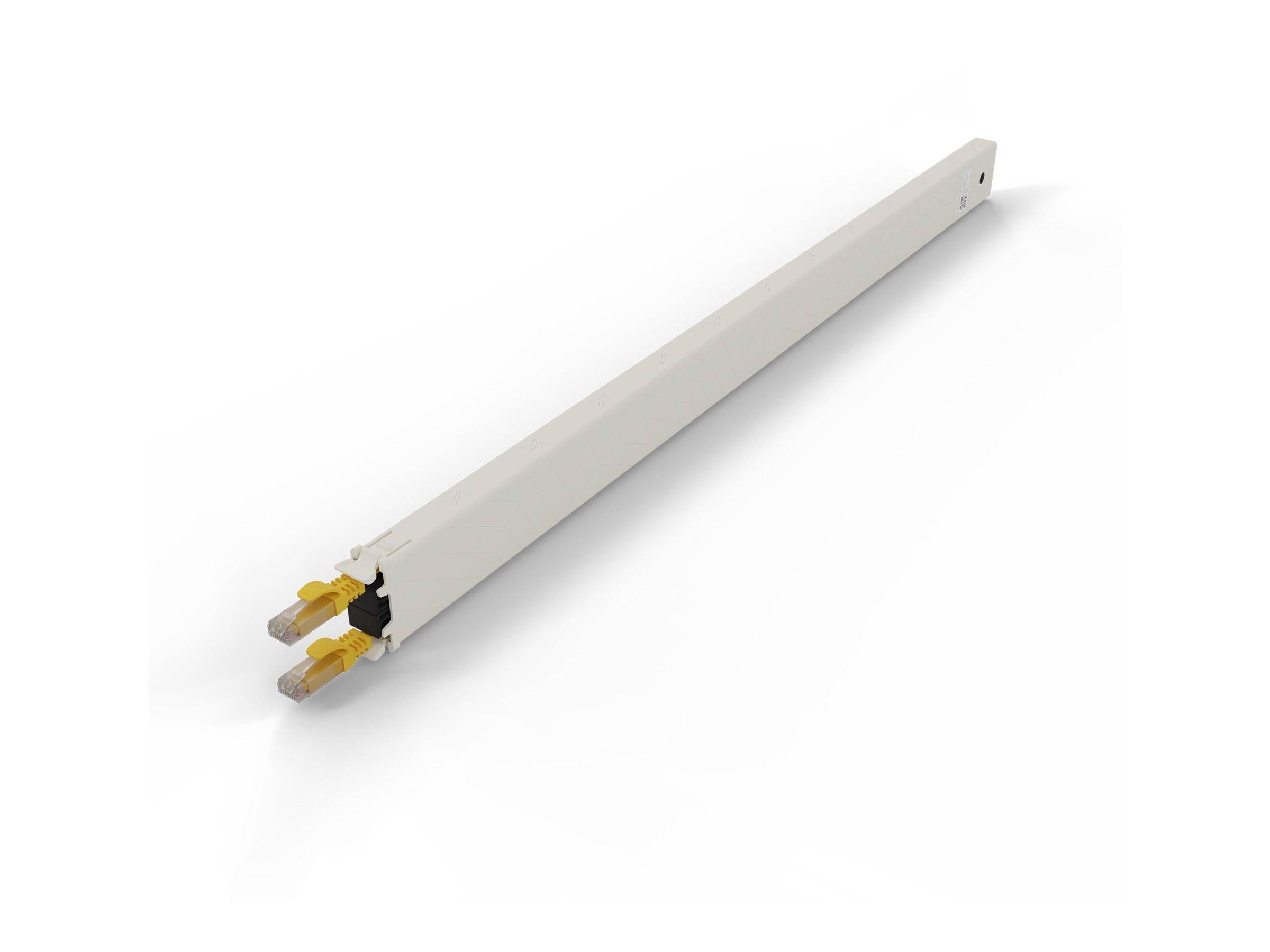 PATCHBOX patchbox.one - Kupferkassette - einziehbarCAT 6a - UTP - Gelb