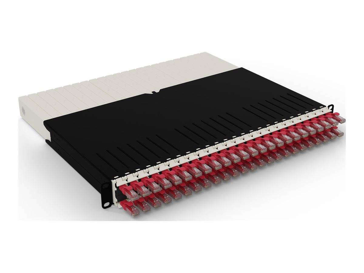 PATCHBOX patchbox.one - Kabeleinzugssystem - CAT 6aUTP - RAL 9005 - 8U