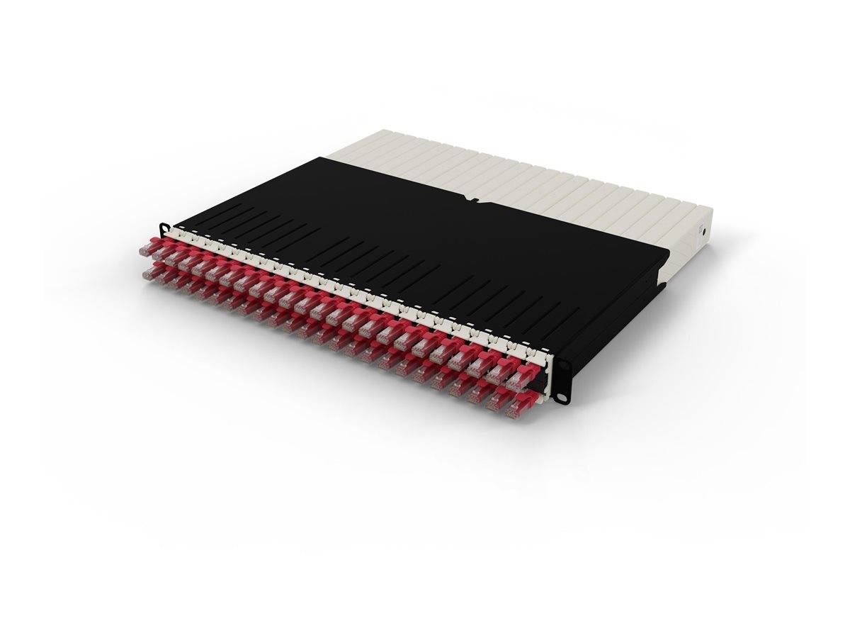 PATCHBOX patchbox.one - Kabeleinzugssystem - CAT 6aUTP - RAL 9005 - 8U