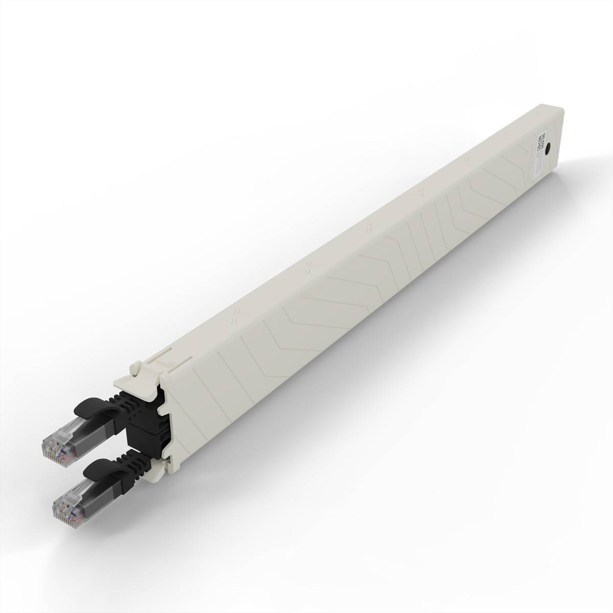 patchbox.one Kassette 8RU UTP schwarz Cat.6a 0,8m