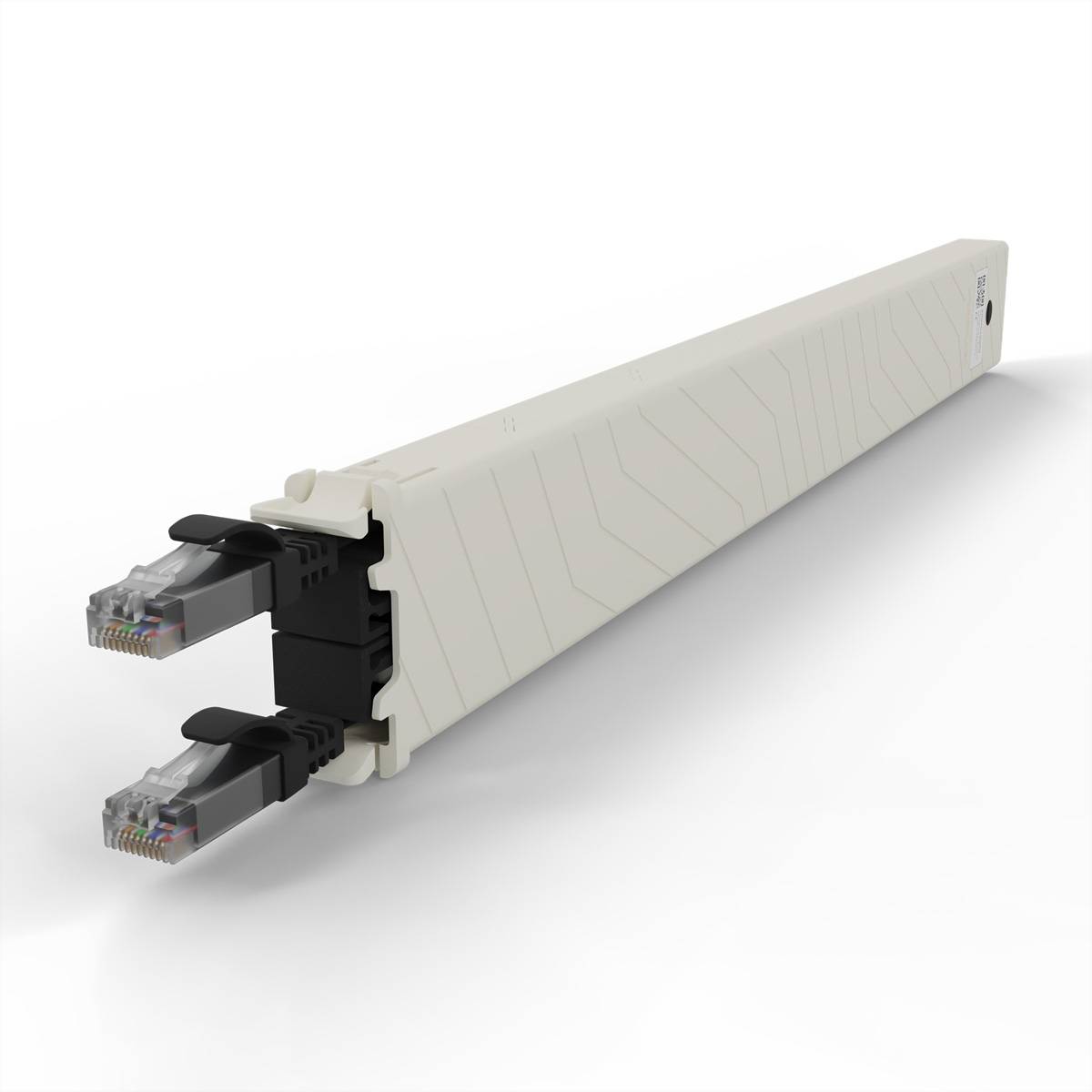 patchbox.one Kassette 8RU UTP schwarz Cat.6a 0,8m