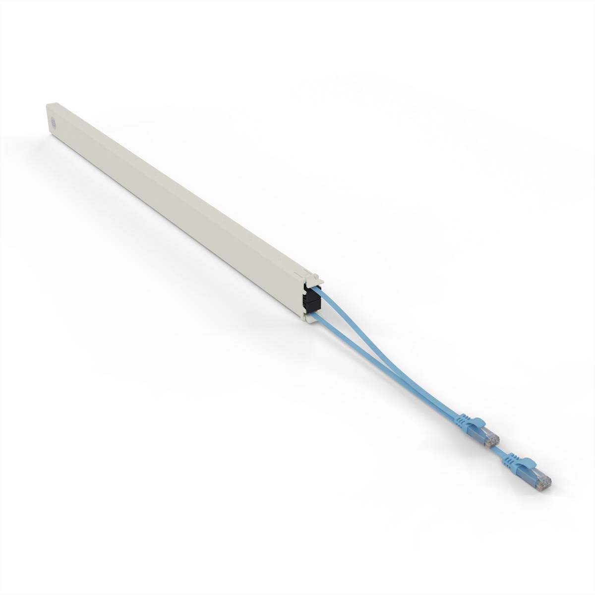 patchbox.one Kassette 46RU UTP blau Cat.6a 2,5m