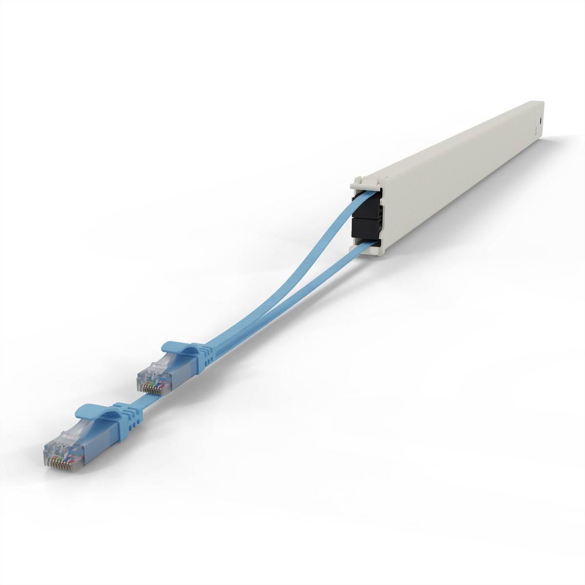 patchbox.one Kassette 46RU UTP blau Cat.6a 2,5m