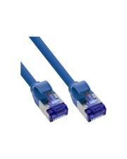InLine Patchkabel Slim Cat.6A S/FTP TPE LSZH flexibel PoE blau 30m Strom/Netzteil CAT 6a FTP PIMF SFTP 30 m low-smoke zero-halogen Kupferdraht