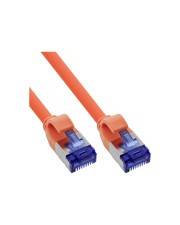 InLine Patchkabel Slim Cat.6A S/FTP TPE LSZH flexibel PoE orange 10m Strom/Netzteil CAT 6a FTP PIMF SFTP 10 m low-smoke zero-halogen Kupferdraht