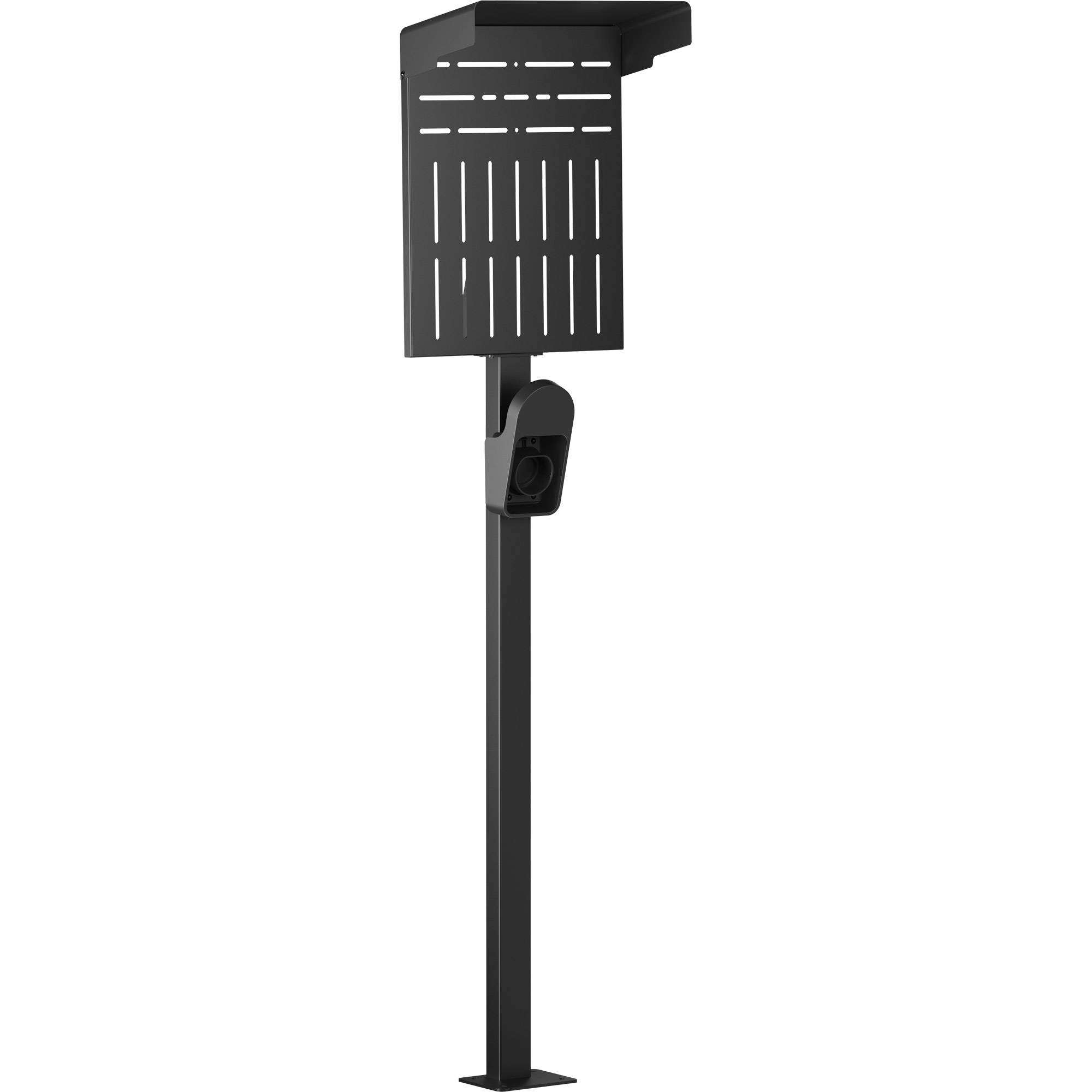 INLINE - Universal Wallbox-Standfuß XL mit EV-Ladekabel Halterung - schwarz