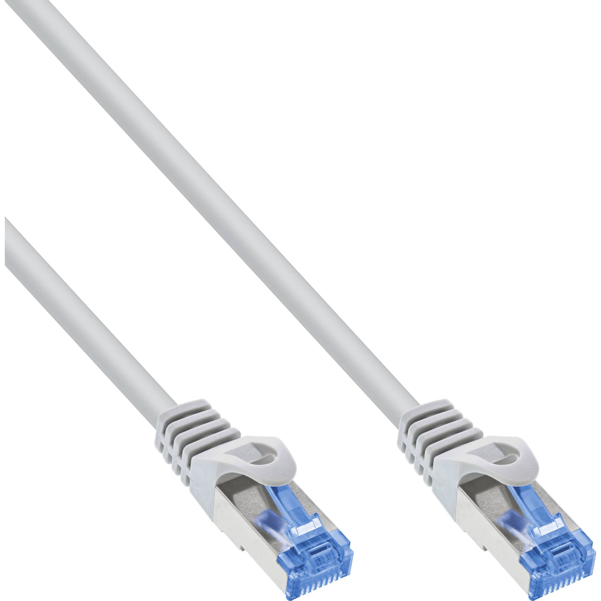 INLINE - Patchkabel - Cat.6A - S/FTP - TPE (LSZH) - CCA - weiß - 0,5m
