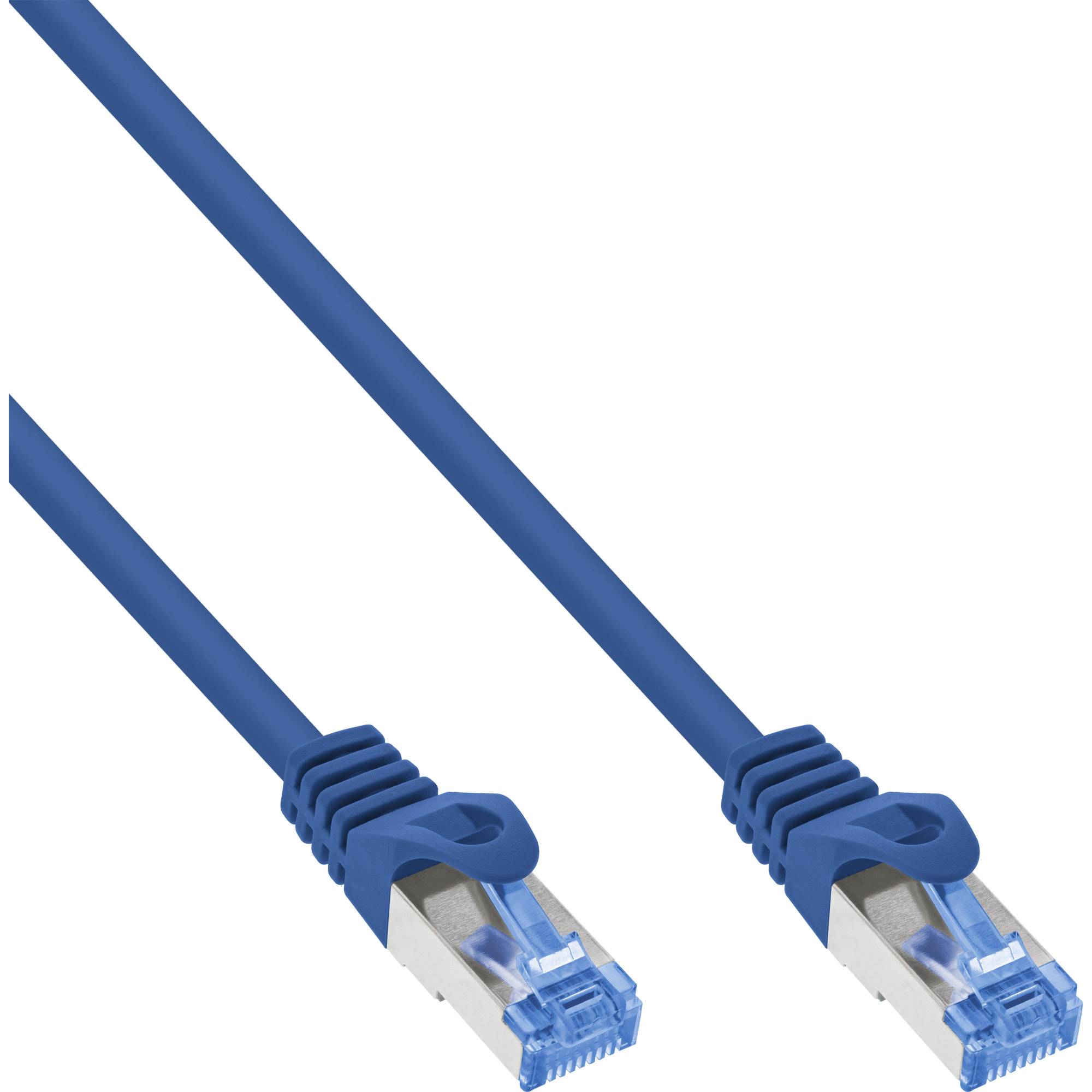 INLINE - Patchkabel - Cat.6A - S/FTP - TPE (LSZH) - CCA - blau - 7,5m